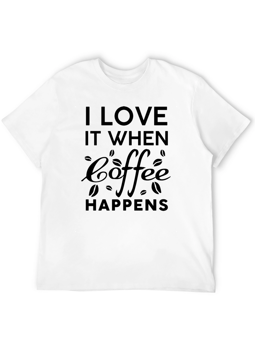 Coffee Happens Black Graphic Tee