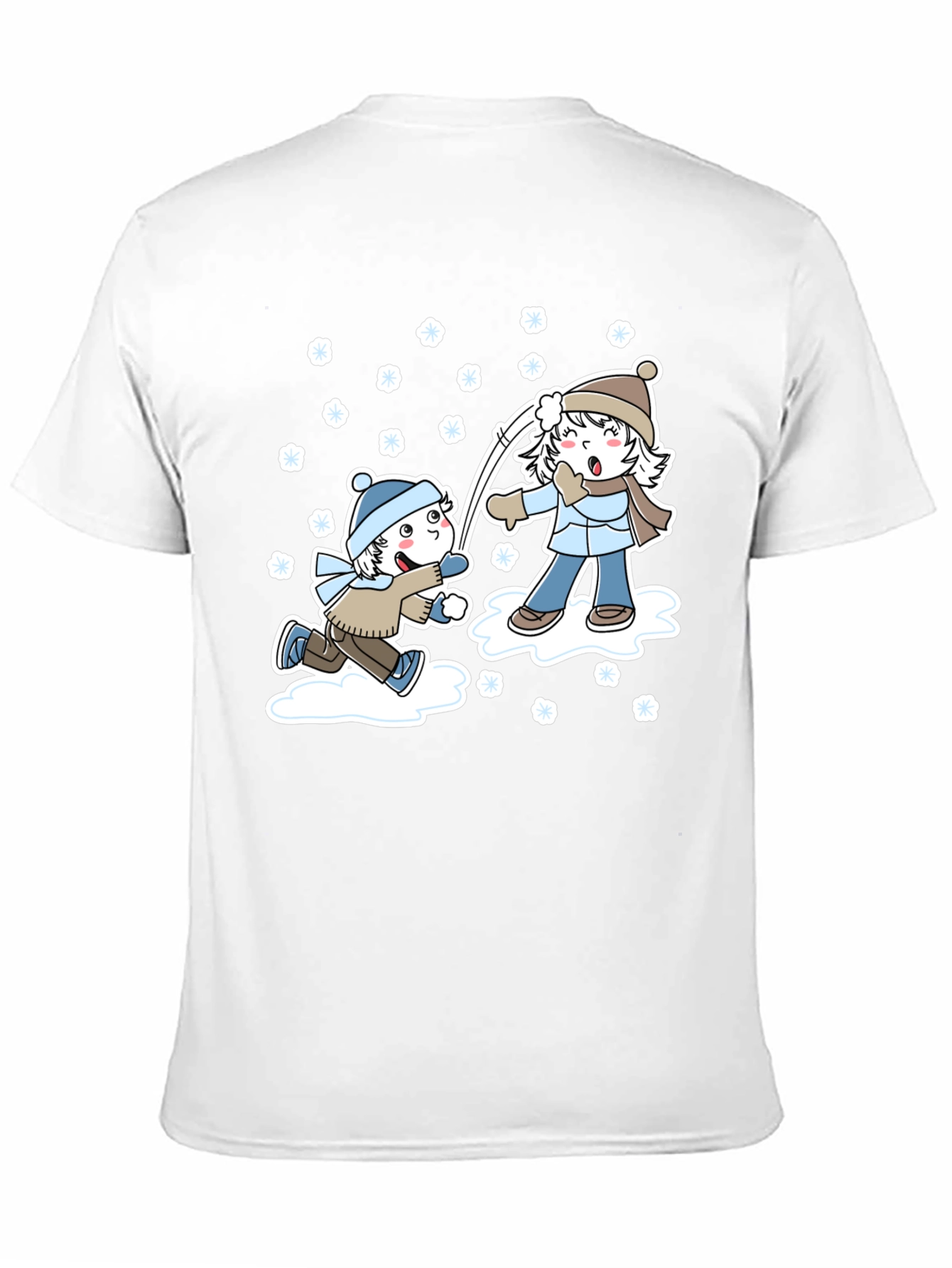 Winter Snowball Fight Graphic Tee