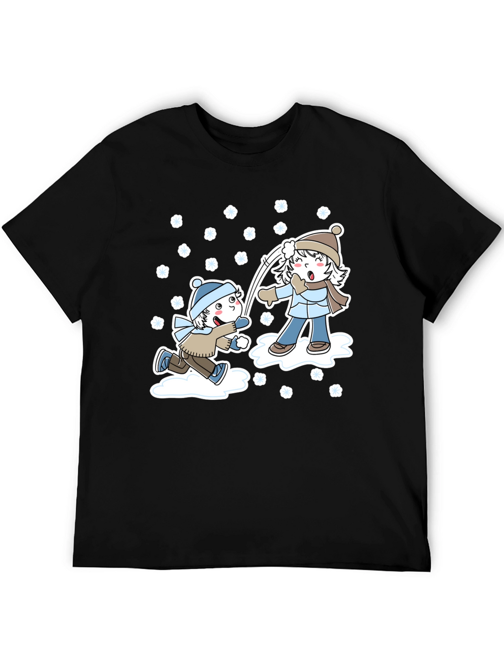 Winter Snowball Fight Graphic Tee