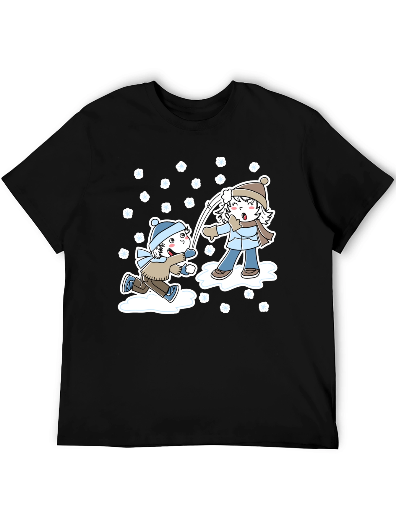 Winter Snowball Fight Graphic Tee