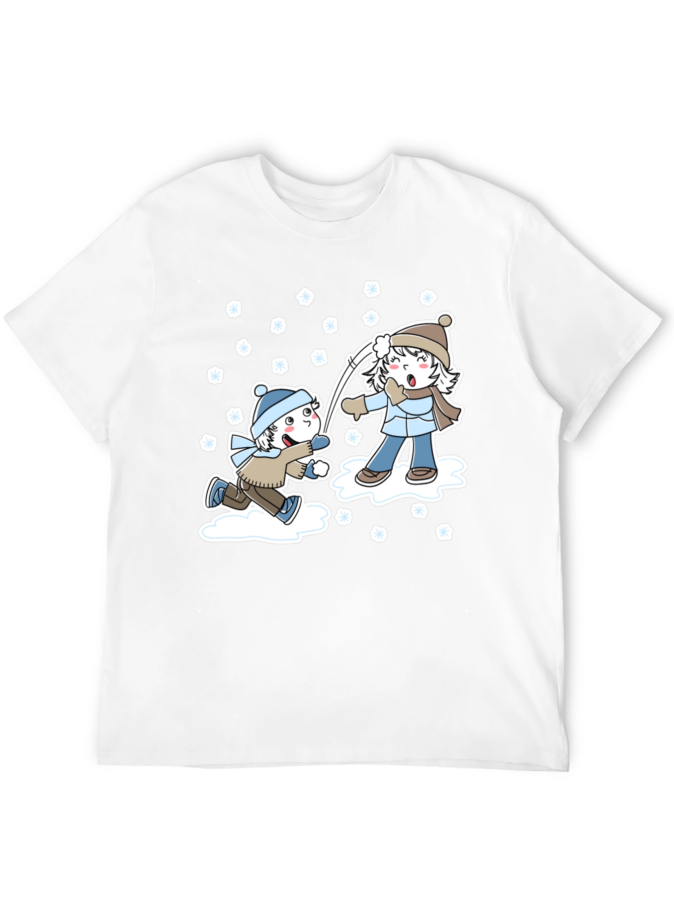Winter Snowball Fight Graphic Tee