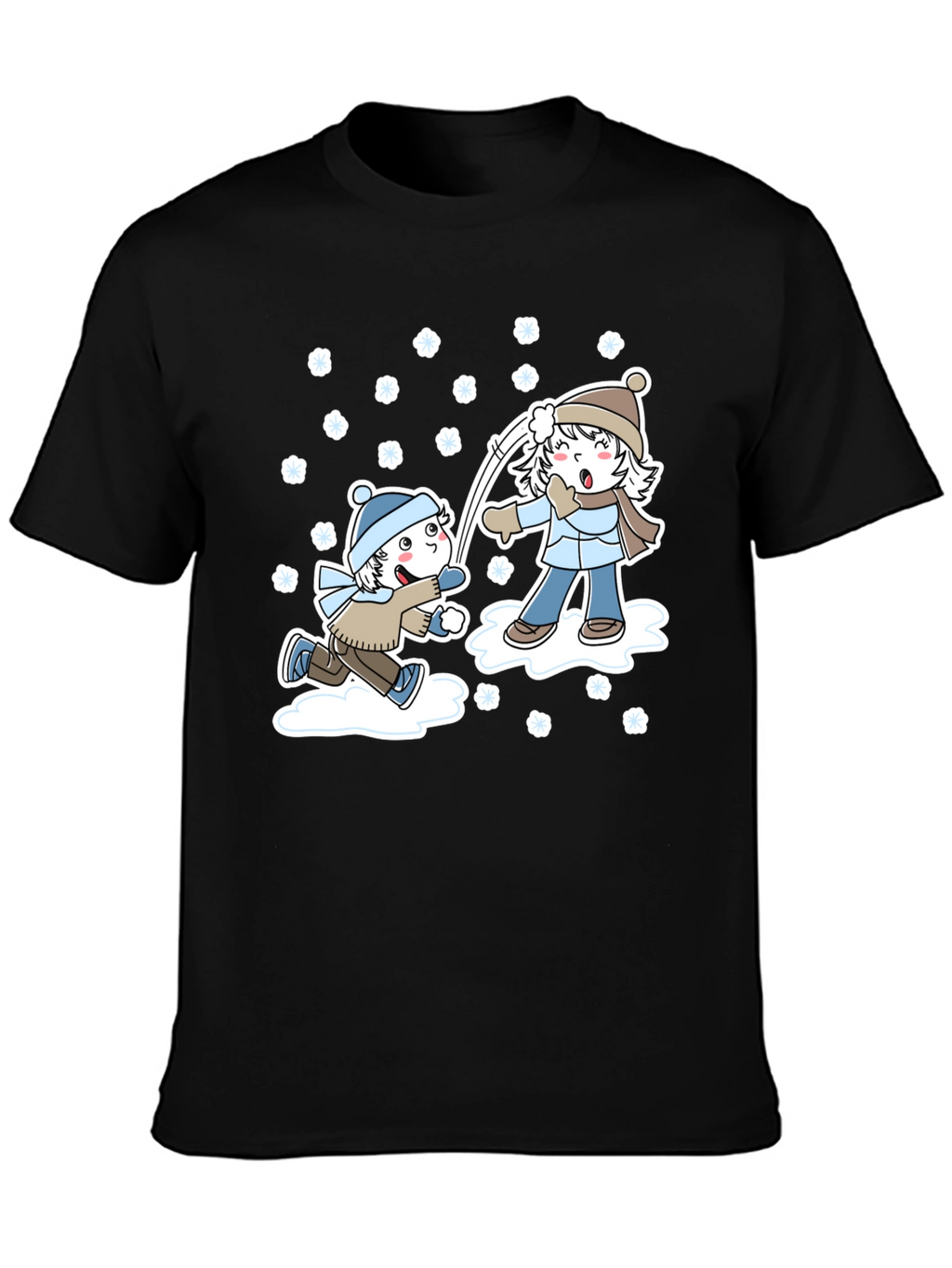 Winter Snowball Fight Graphic Tee