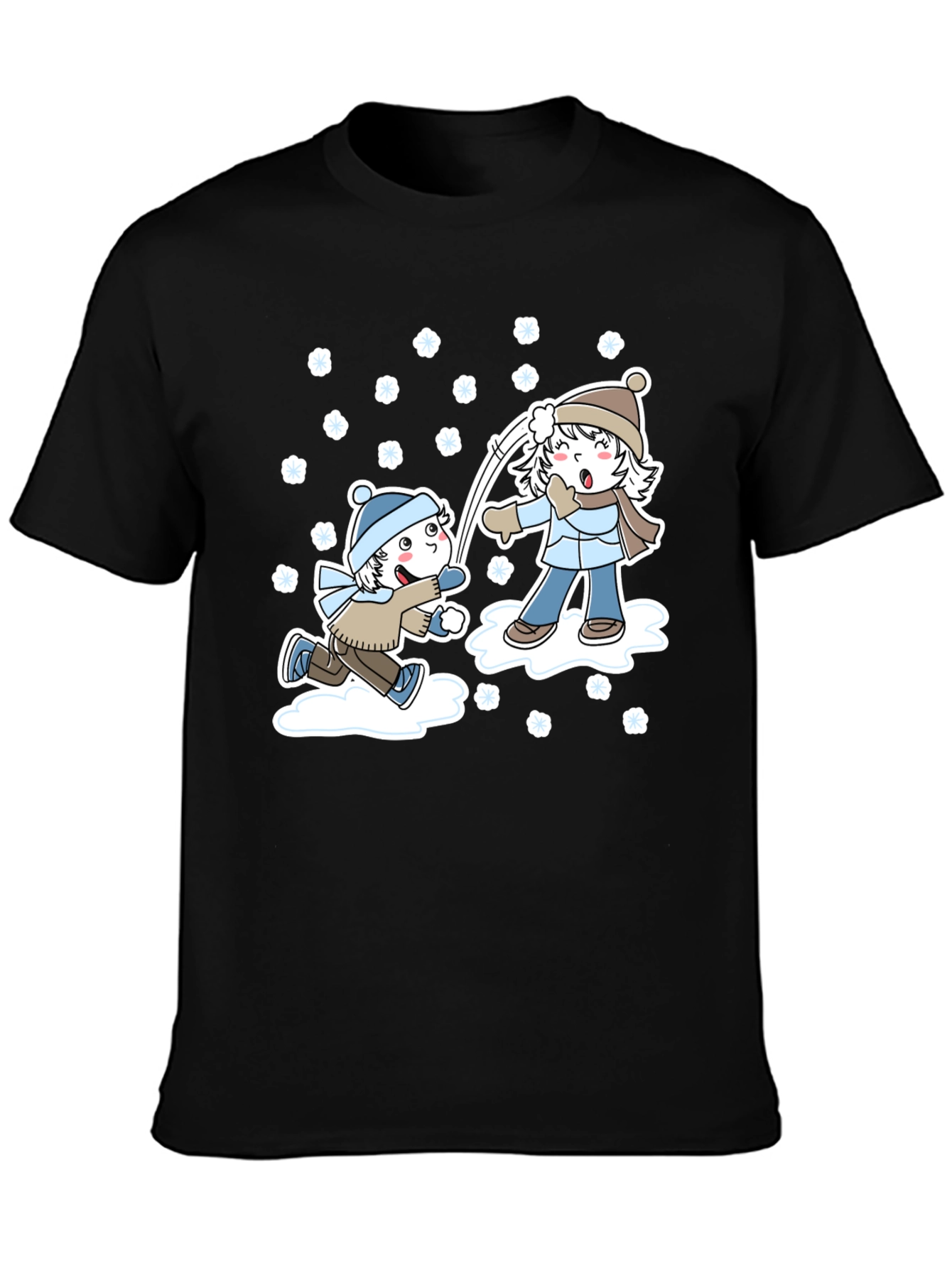 Winter Snowball Fight Graphic Tee