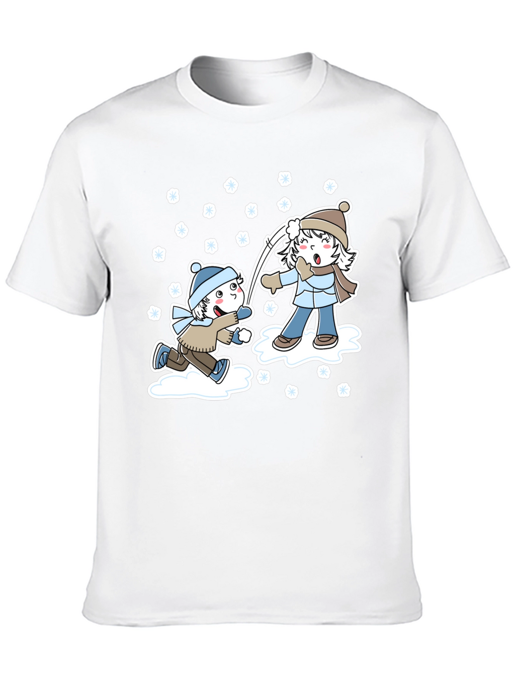 Winter Snowball Fight Graphic Tee