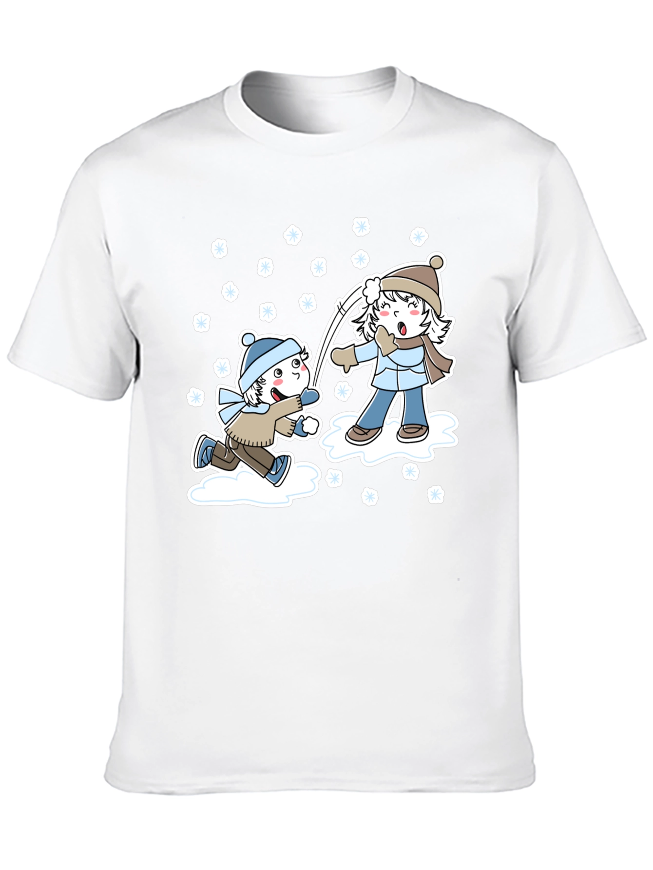Winter Snowball Fight Graphic Tee