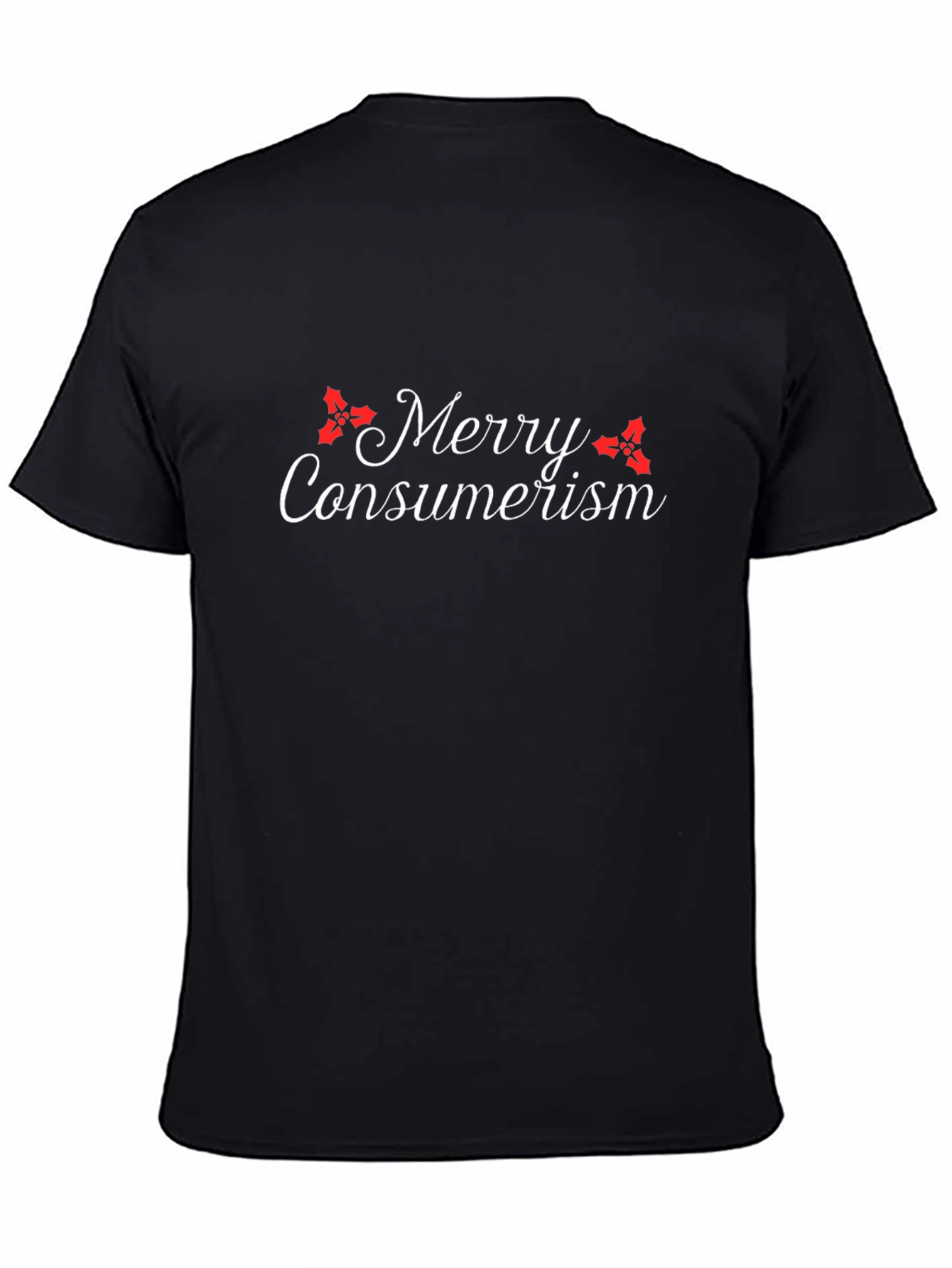 Merry Consumerism Black Graphic Tee