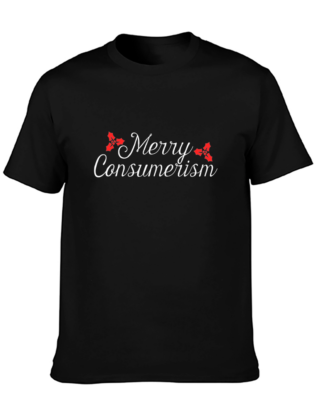Merry Consumerism Black Graphic Tee