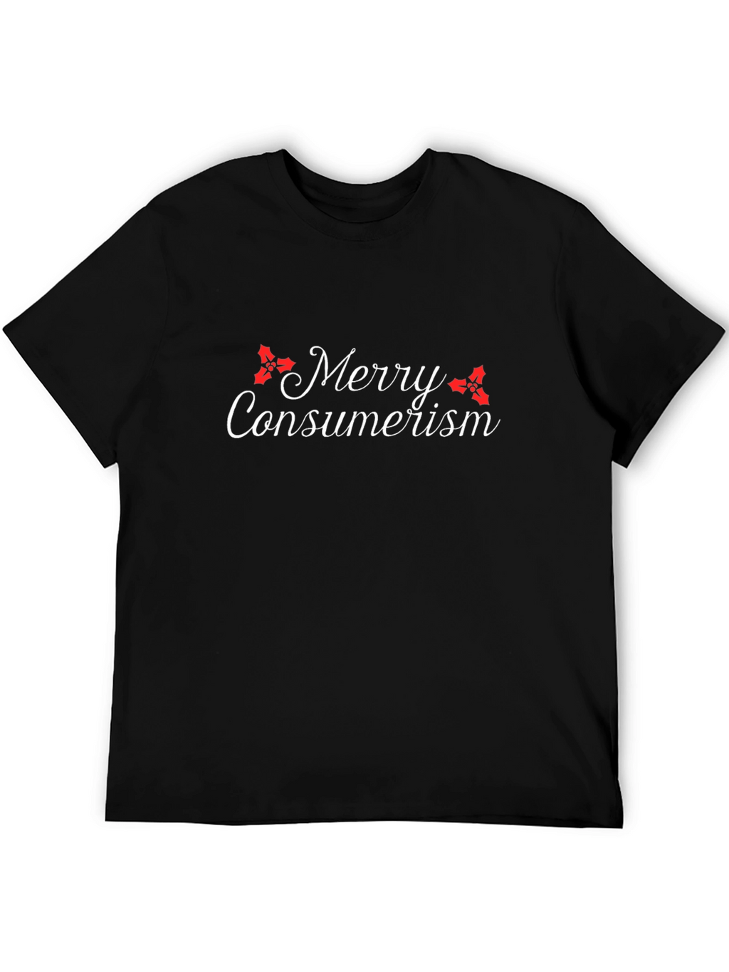 Merry Consumerism Black Graphic Tee