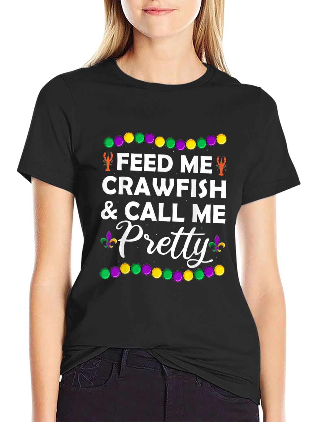 Feed Me Crawfish Mardi Gras T-Shirt