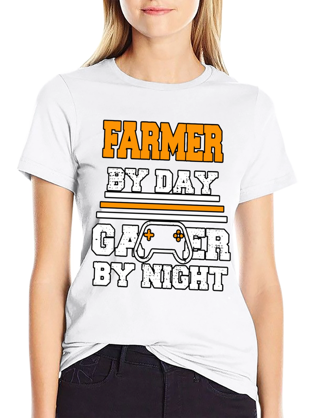Farmer by Day Gamer by Night Novelty T-Shirt