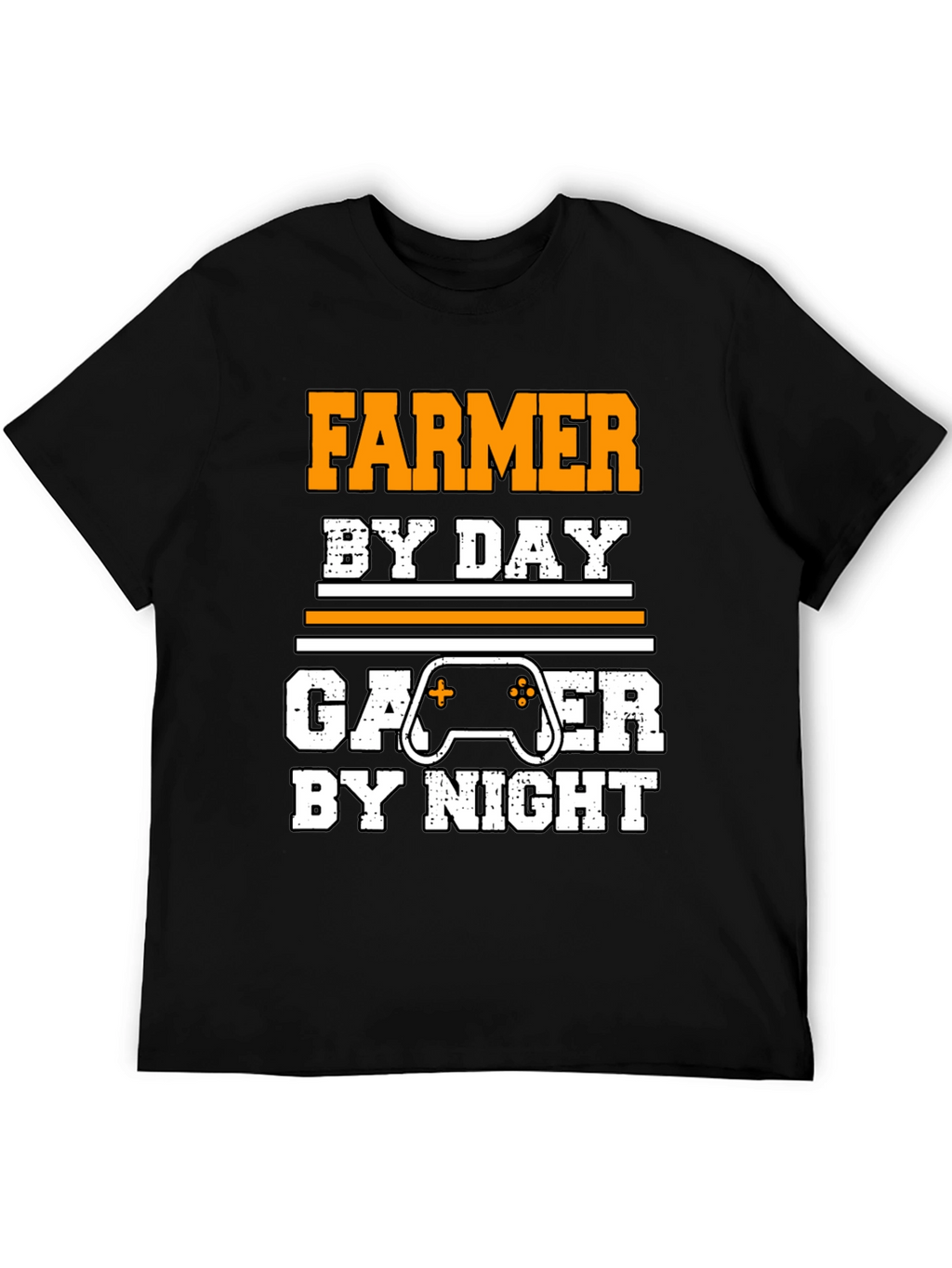 Farmer by Day Gamer by Night Novelty T-Shirt