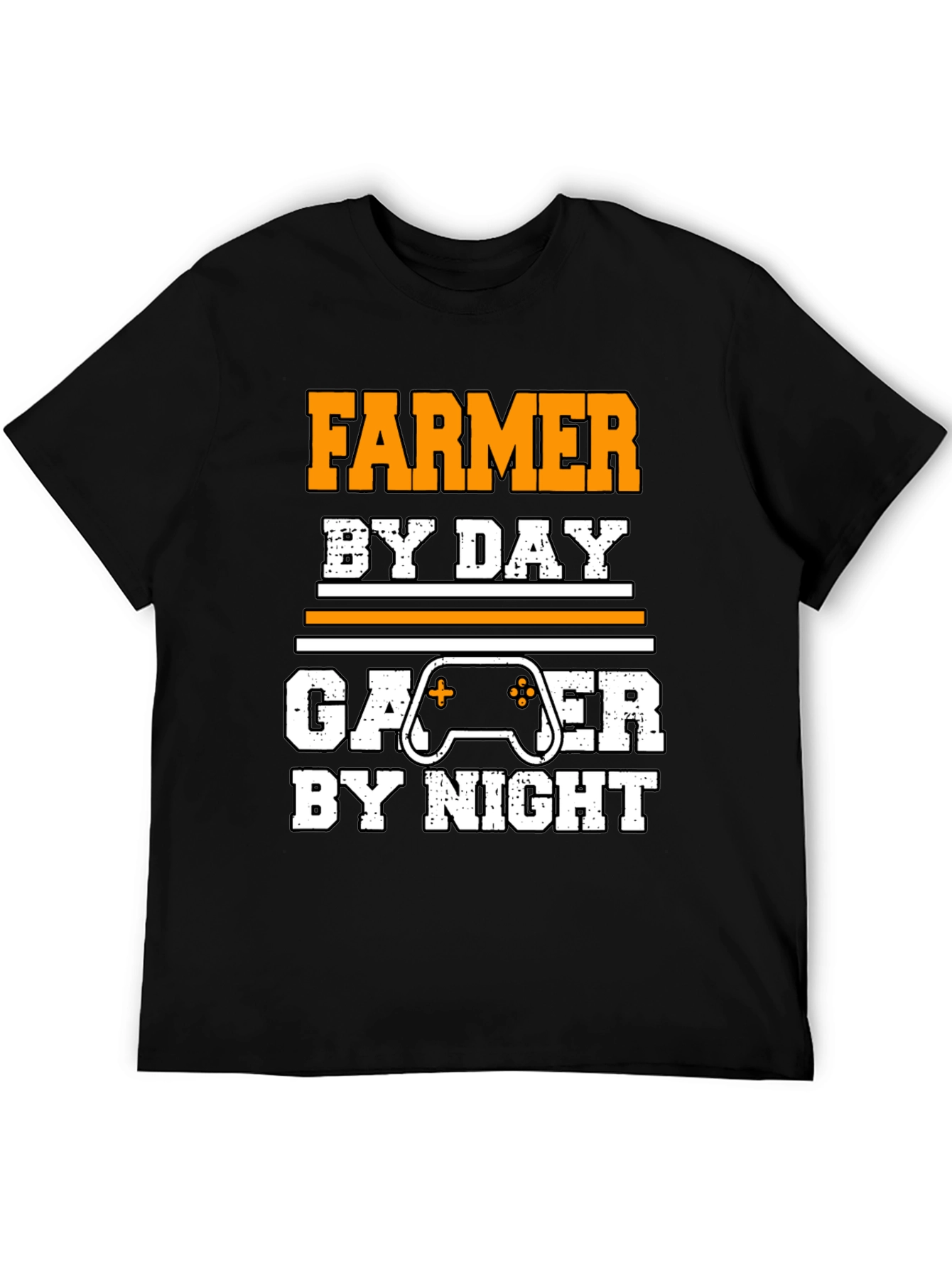 Farmer by Day Gamer by Night Novelty T-Shirt