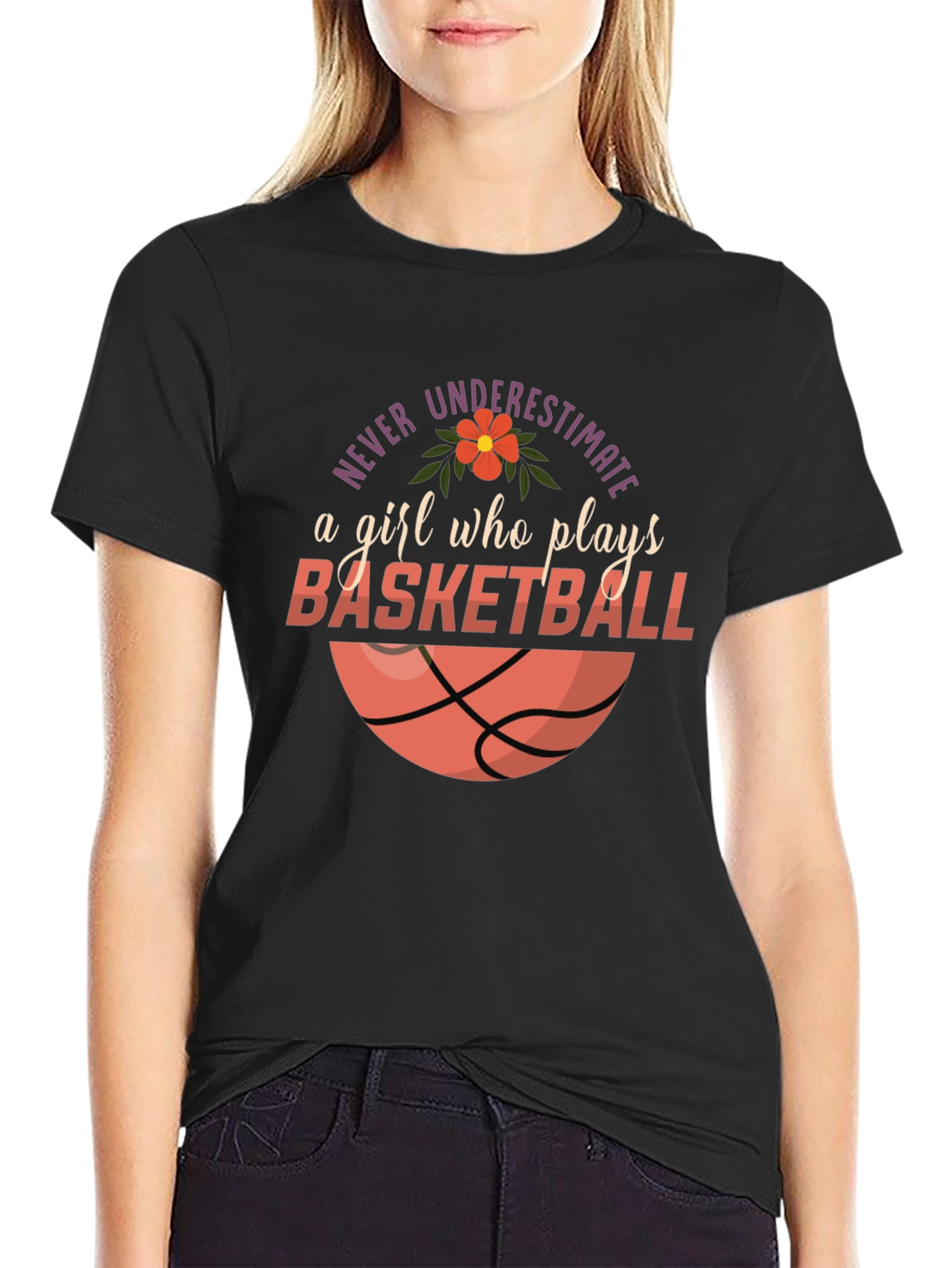 Basketball Girl Graphic Tee