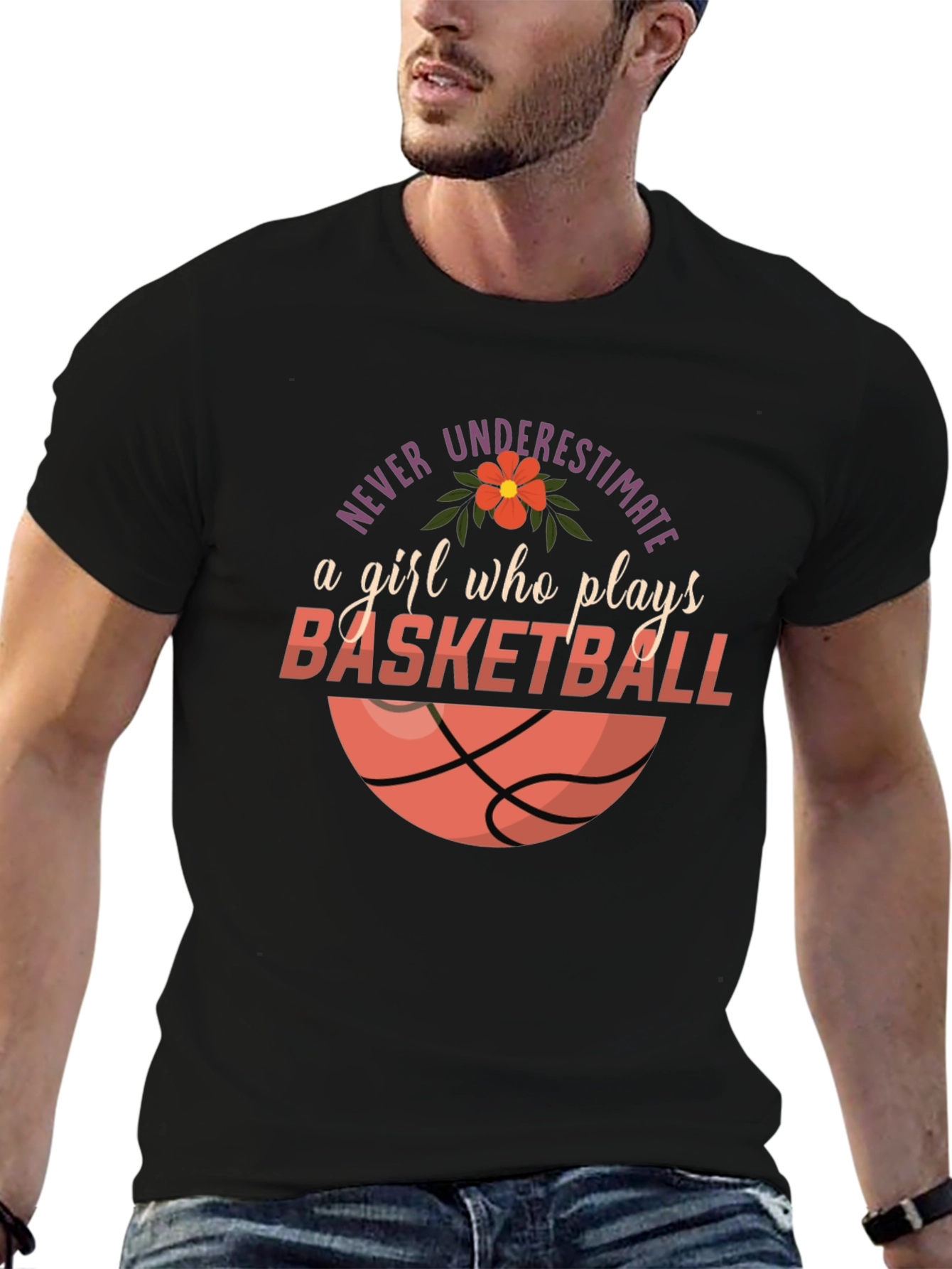 Basketball Girl Graphic Tee
