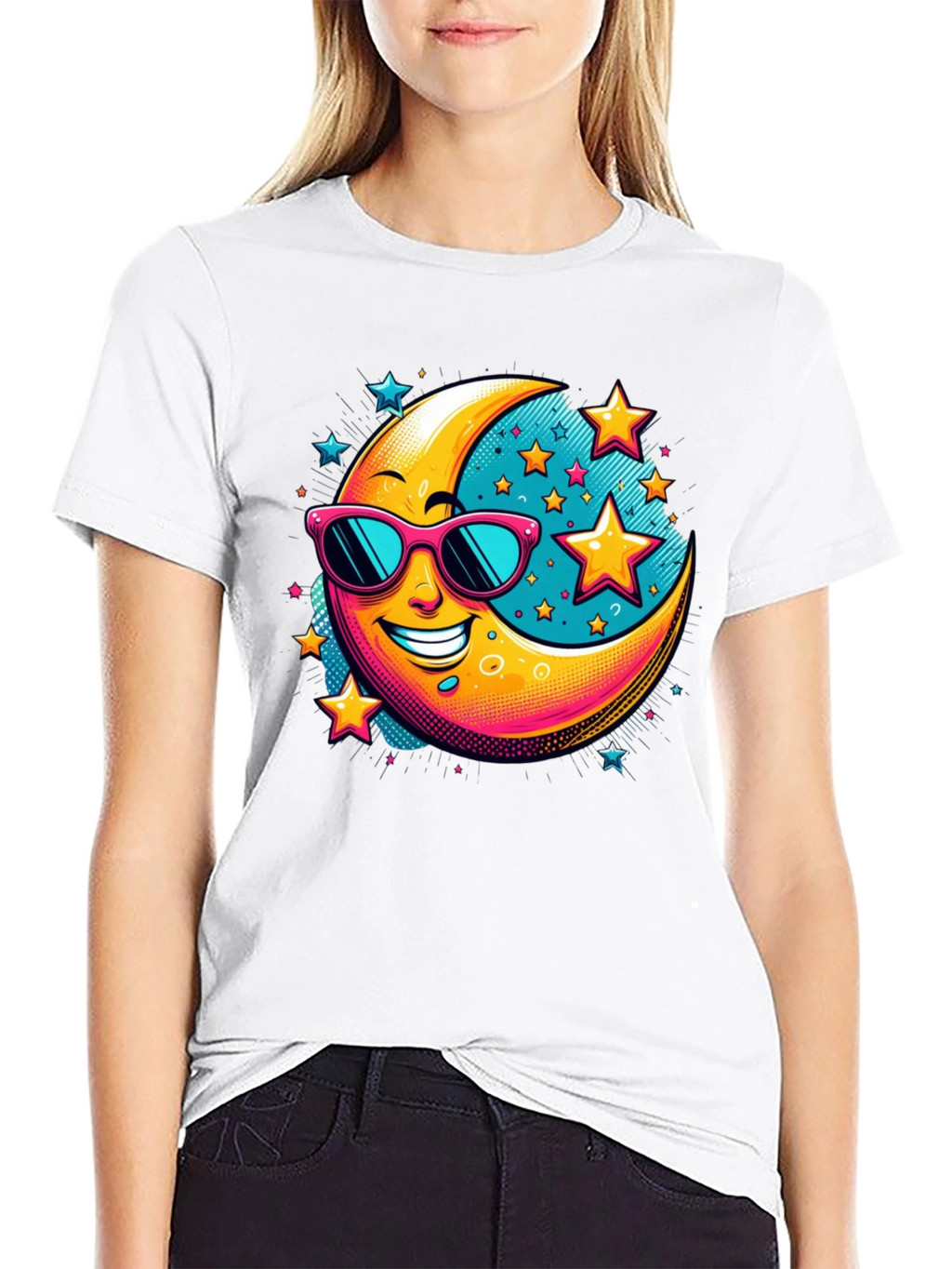 Cool Moon & Stars Graphic Tee