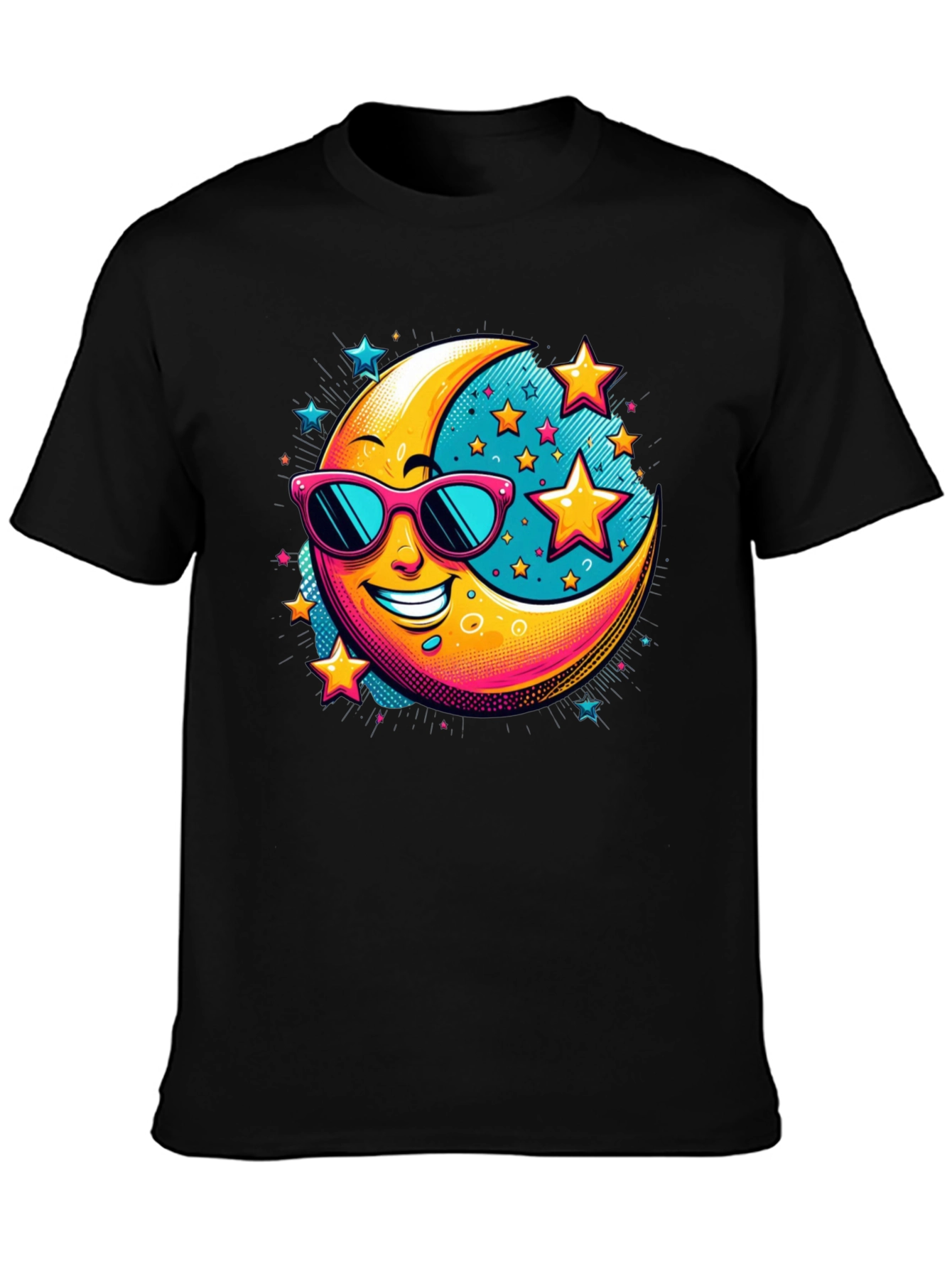 Cool Moon & Stars Graphic Tee