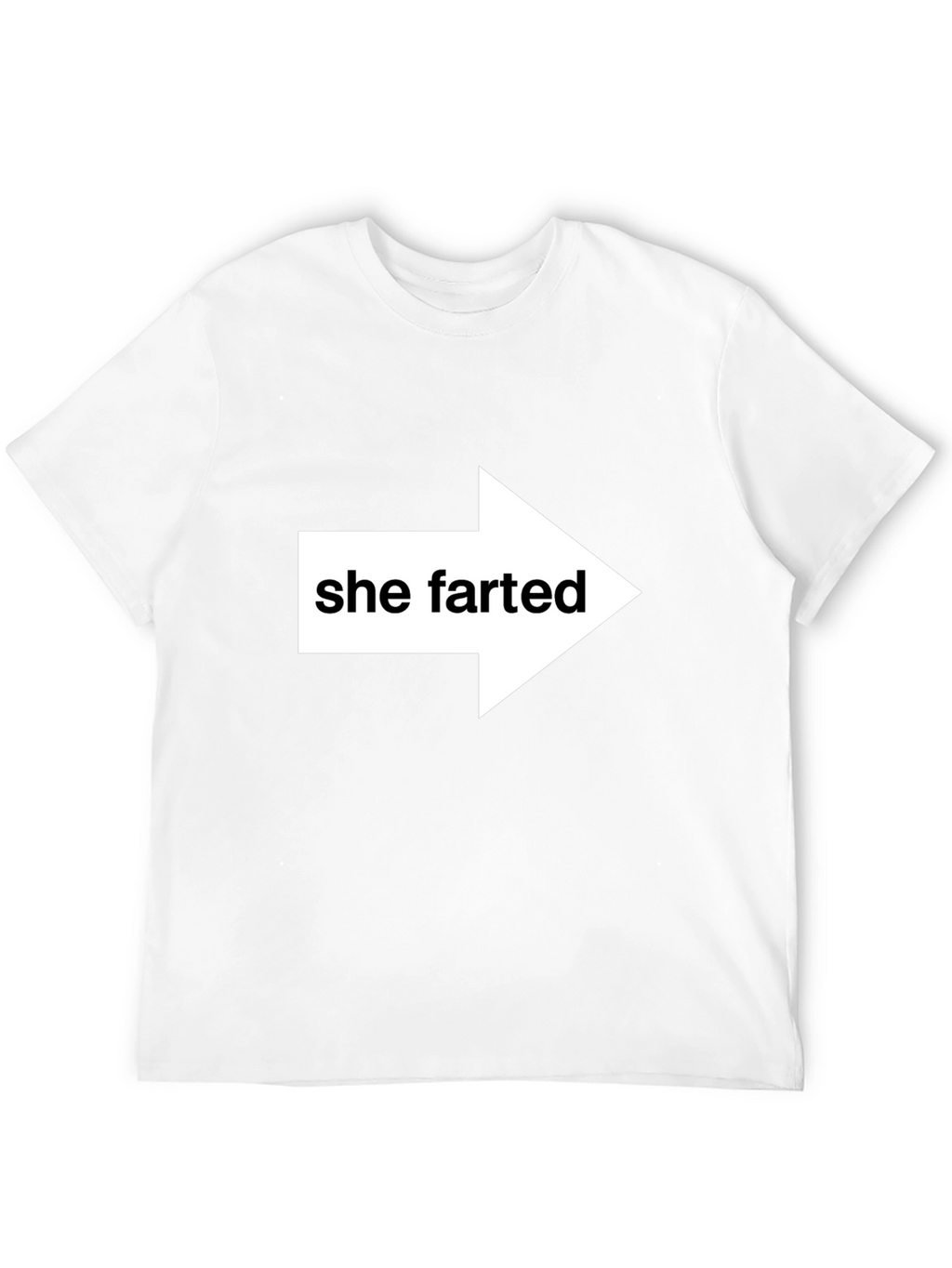 She Farted Arrow Humor Tee