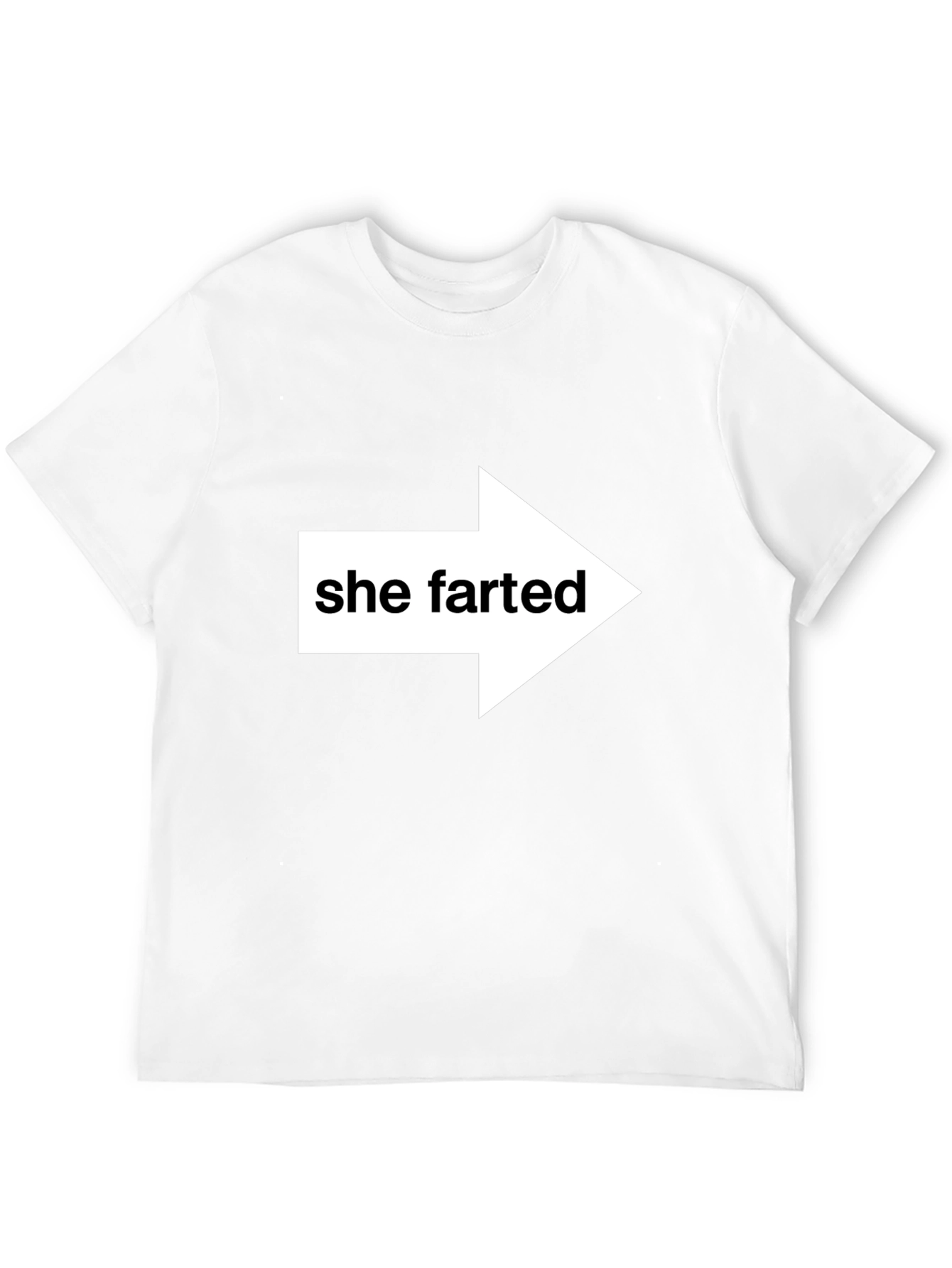 She Farted Arrow Humor Tee