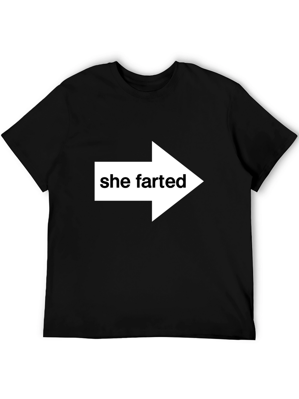 She Farted Arrow Humor Tee