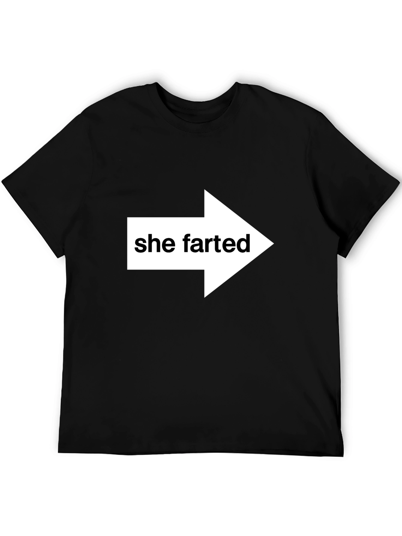 She Farted Arrow Humor Tee