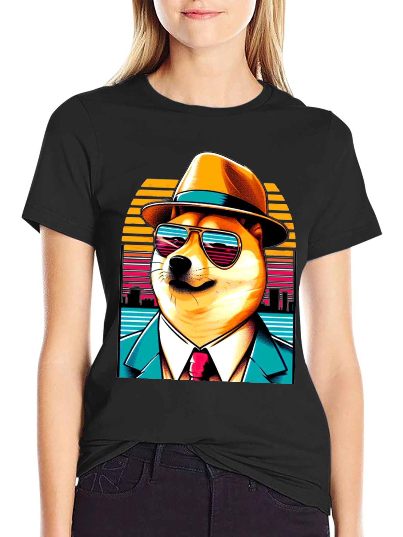 Doge Detective T-Shirt - Cool Retro Style