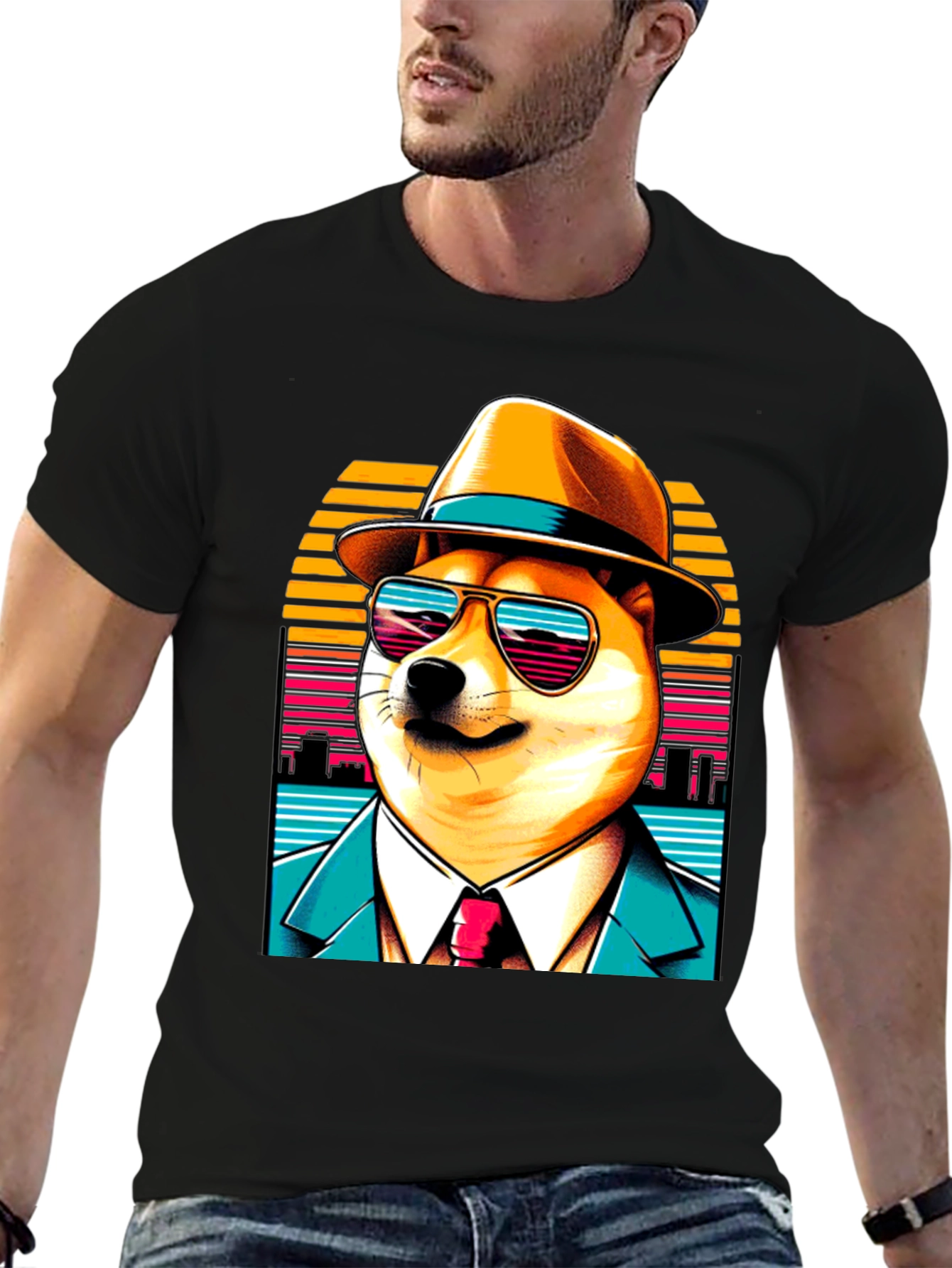 Doge Detective T-Shirt - Cool Retro Style