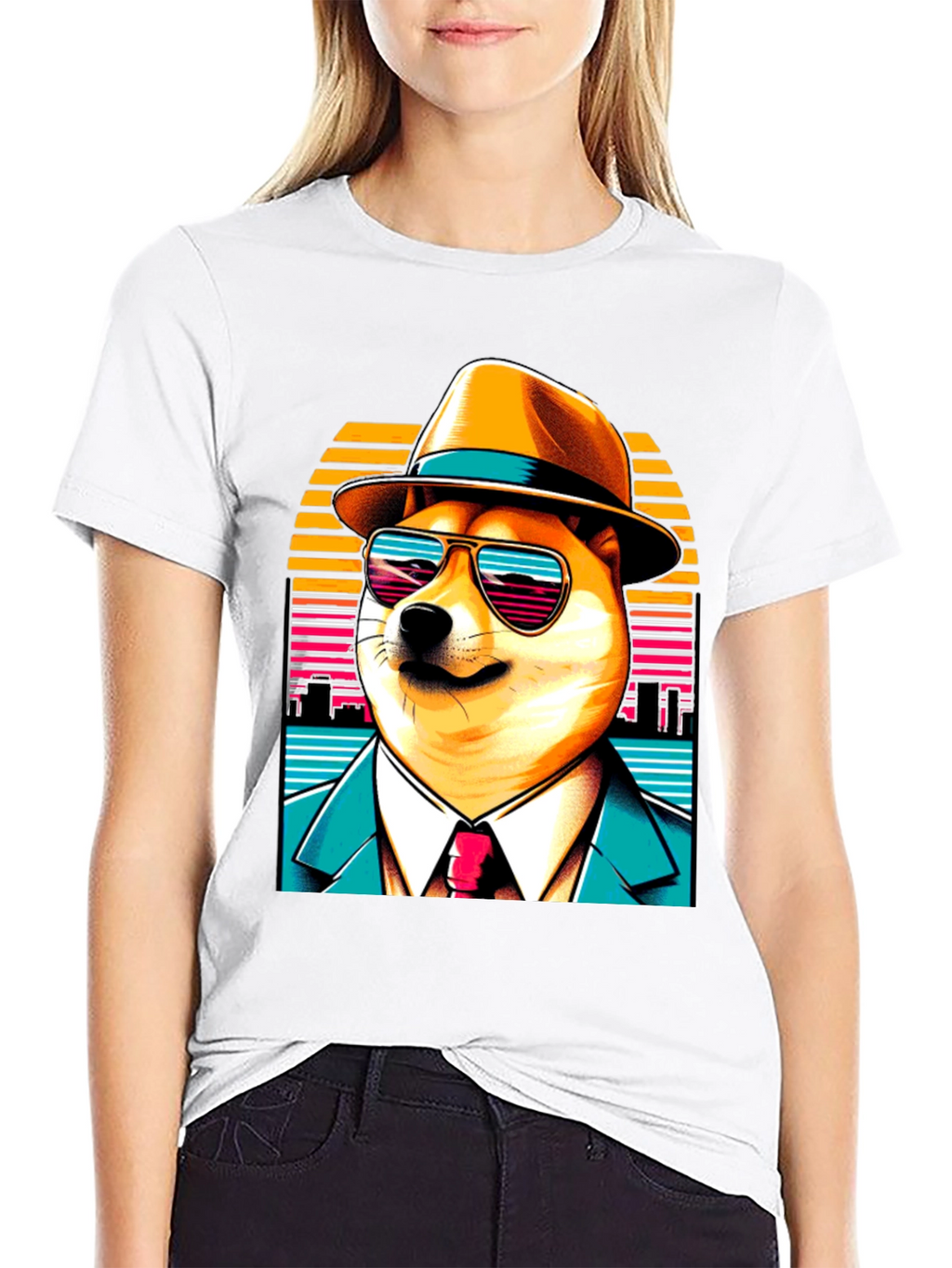 Doge Detective T-Shirt - Cool Retro Style