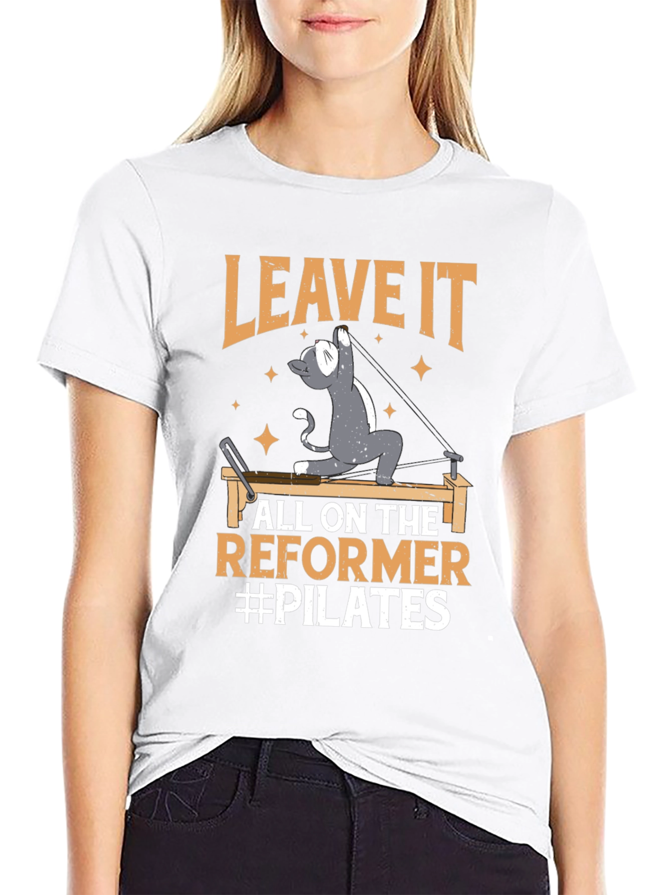 Pilates Cat Reformer T-Shirt