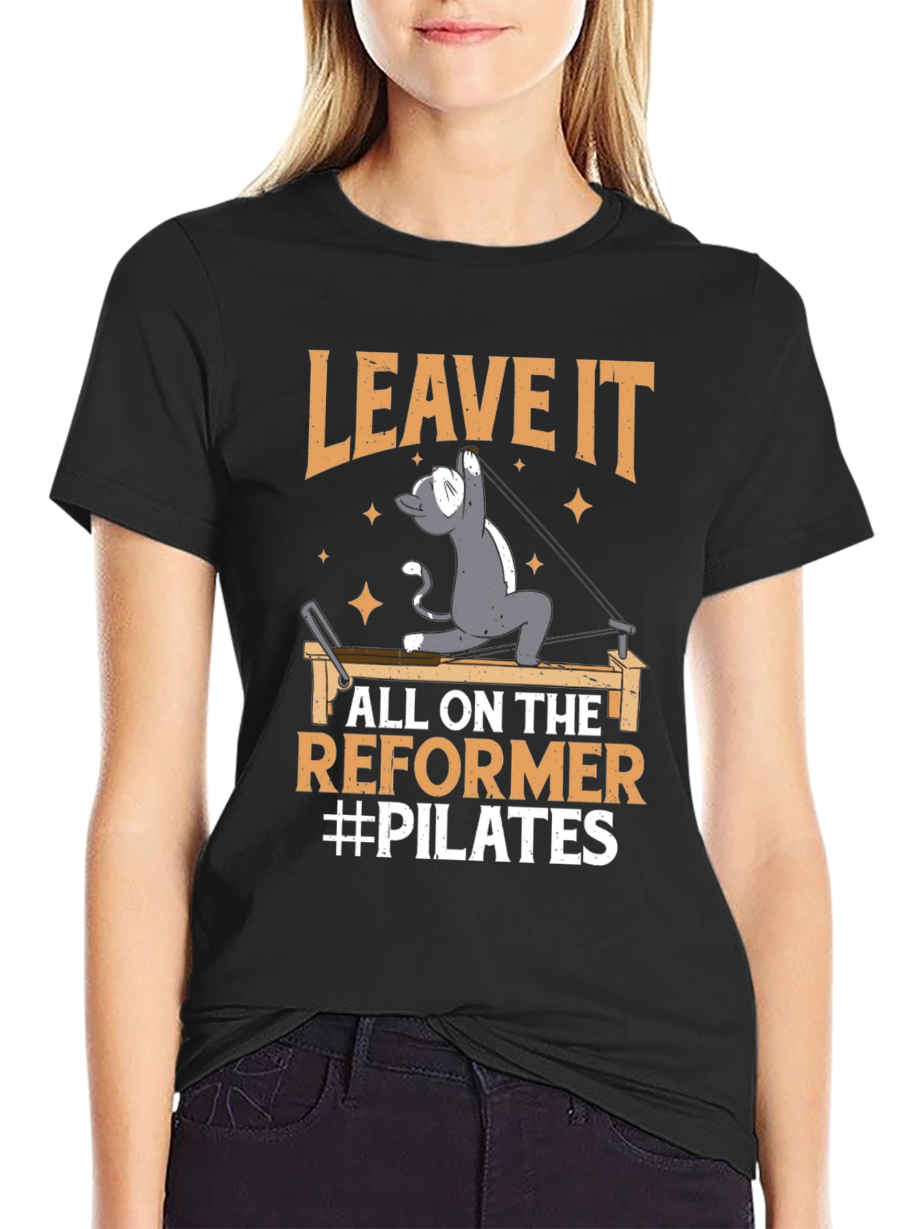 Pilates Cat Reformer T-Shirt