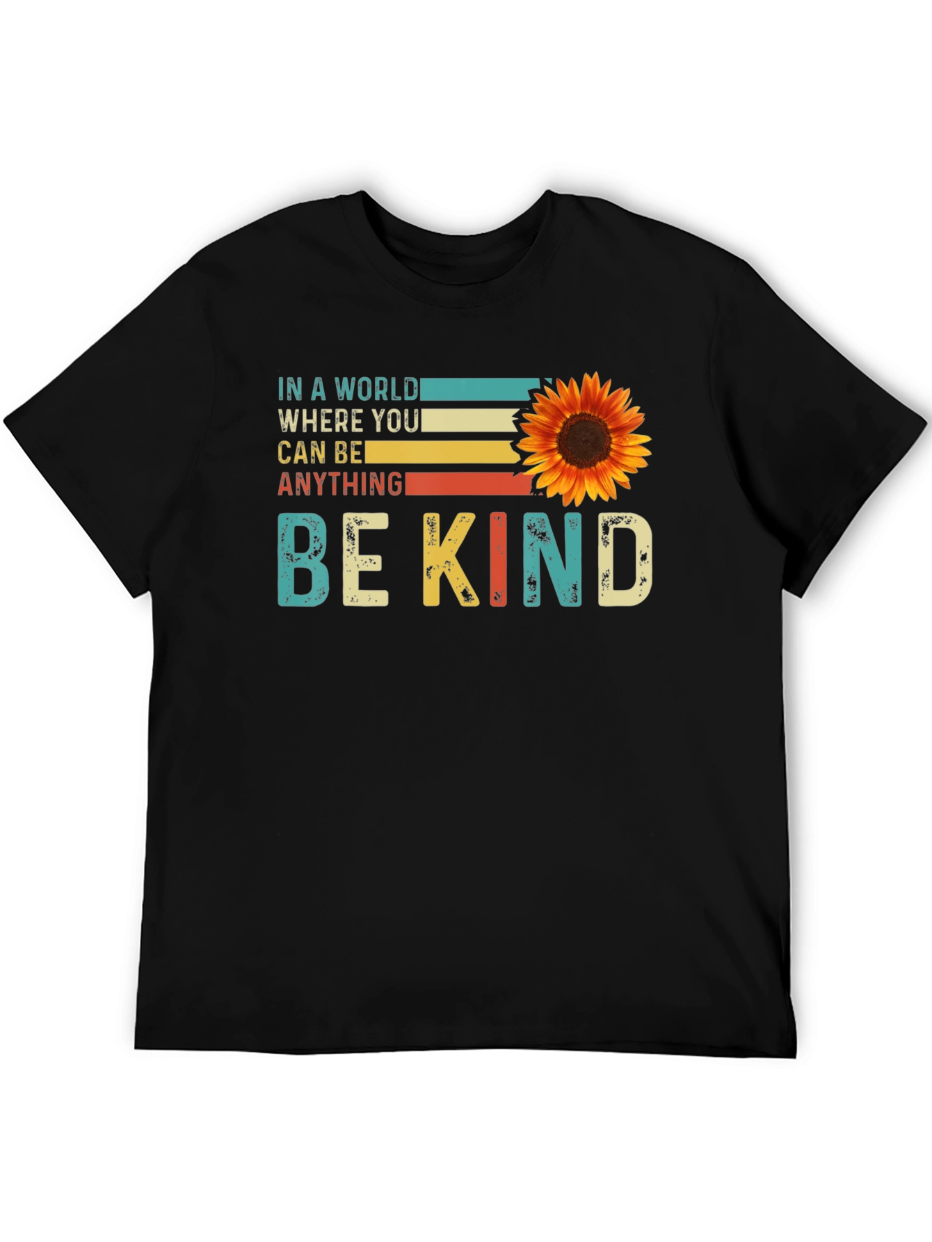 Be Kind Sunflower Graphic Tee - Comfort Fit