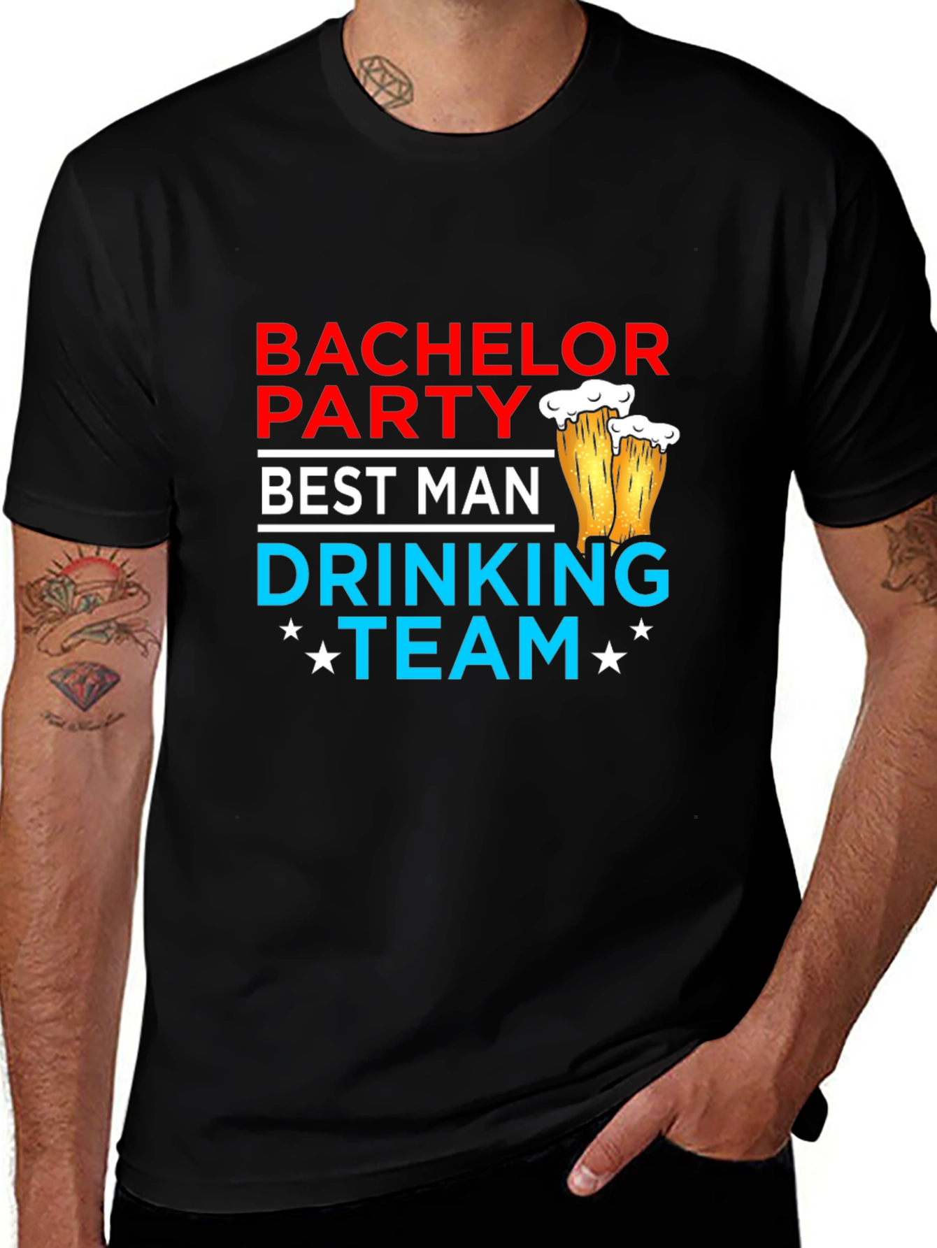 Bachelor Party Best Man Drinking Team T-Shirt