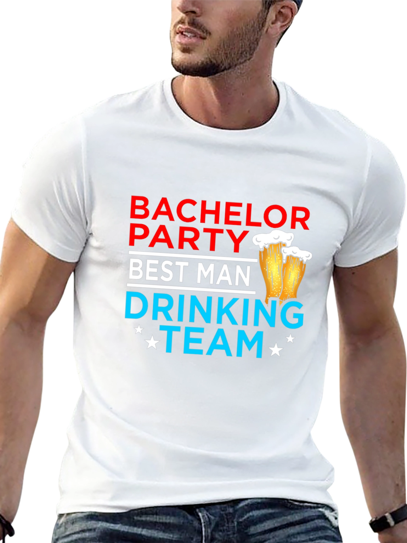 Bachelor Party Best Man Drinking Team T-Shirt