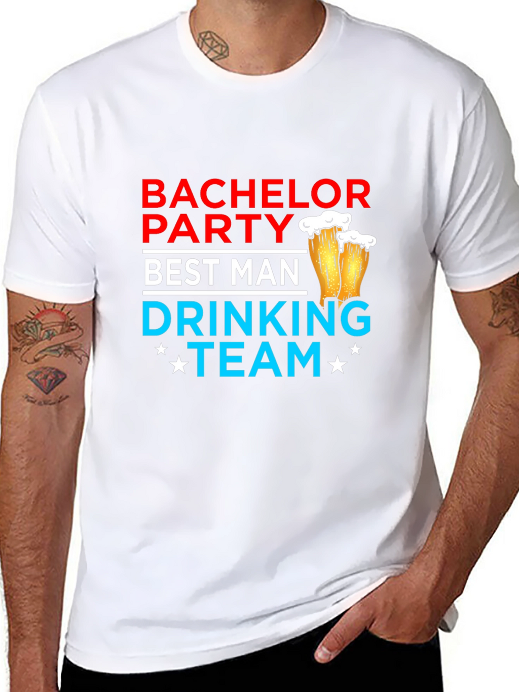 Bachelor Party Best Man Drinking Team T-Shirt