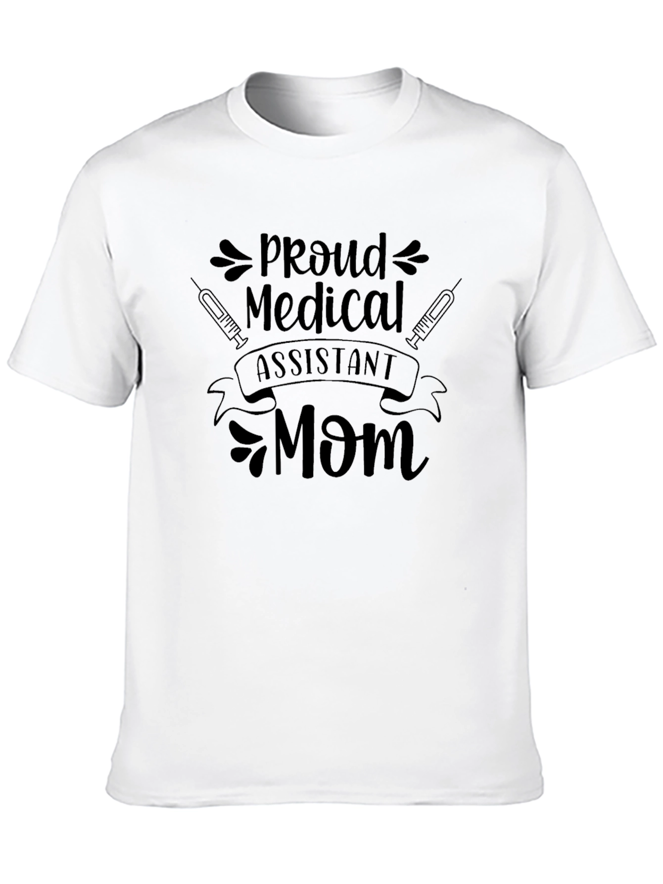 Proud Medical Assistant Mom Black T-Shirt