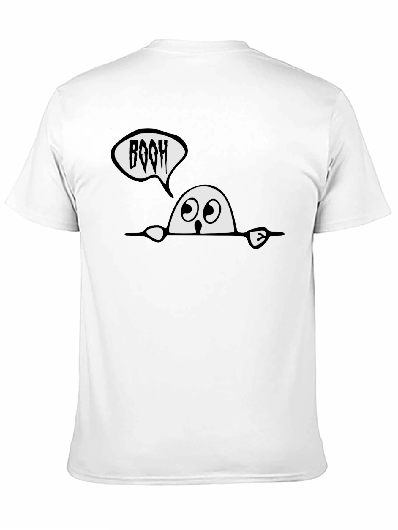 BOOH Ghost Graphic T-Shirt - Halloween Fun