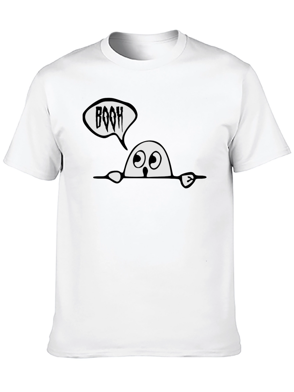 BOOH Ghost Graphic T-Shirt - Halloween Fun