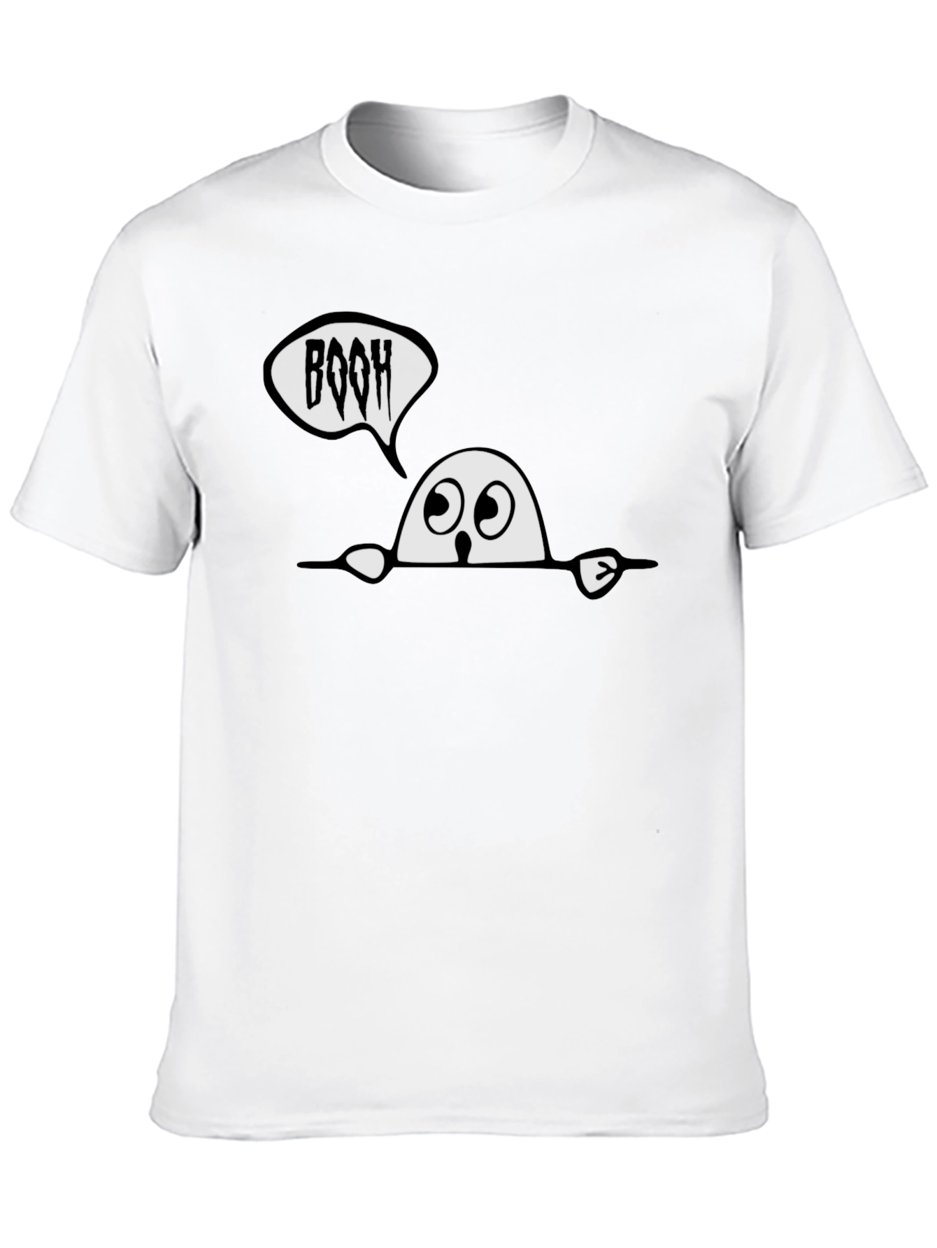 BOOH Ghost Graphic T-Shirt - Halloween Fun