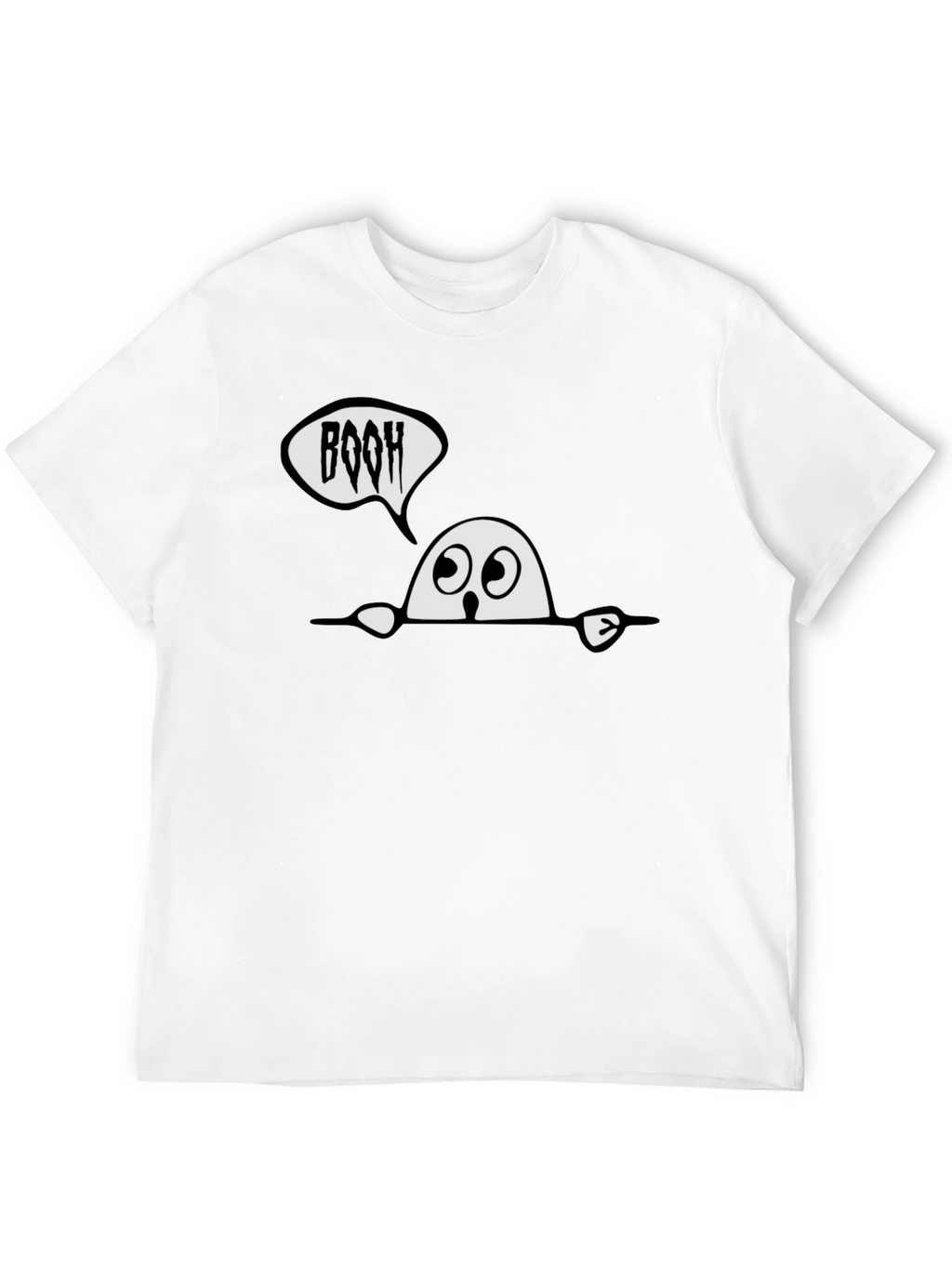 BOOH Ghost Graphic T-Shirt - Halloween Fun