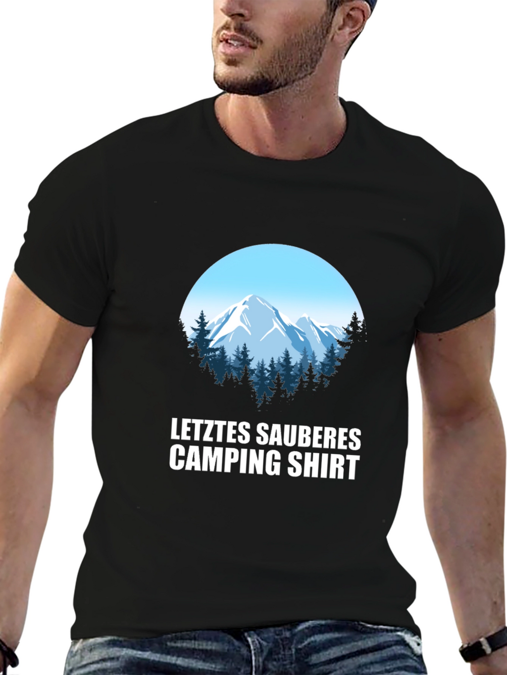 Last Clean Camping Shirt - Mountain Graphic Tee