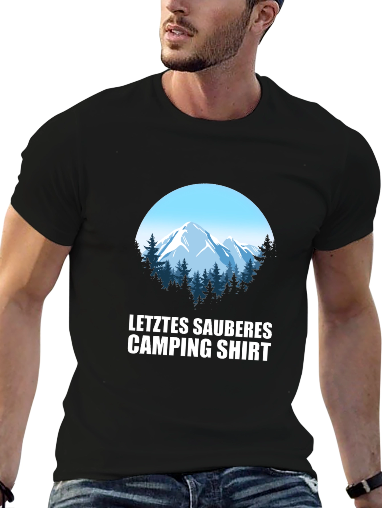 Last Clean Camping Shirt - Mountain Graphic Tee