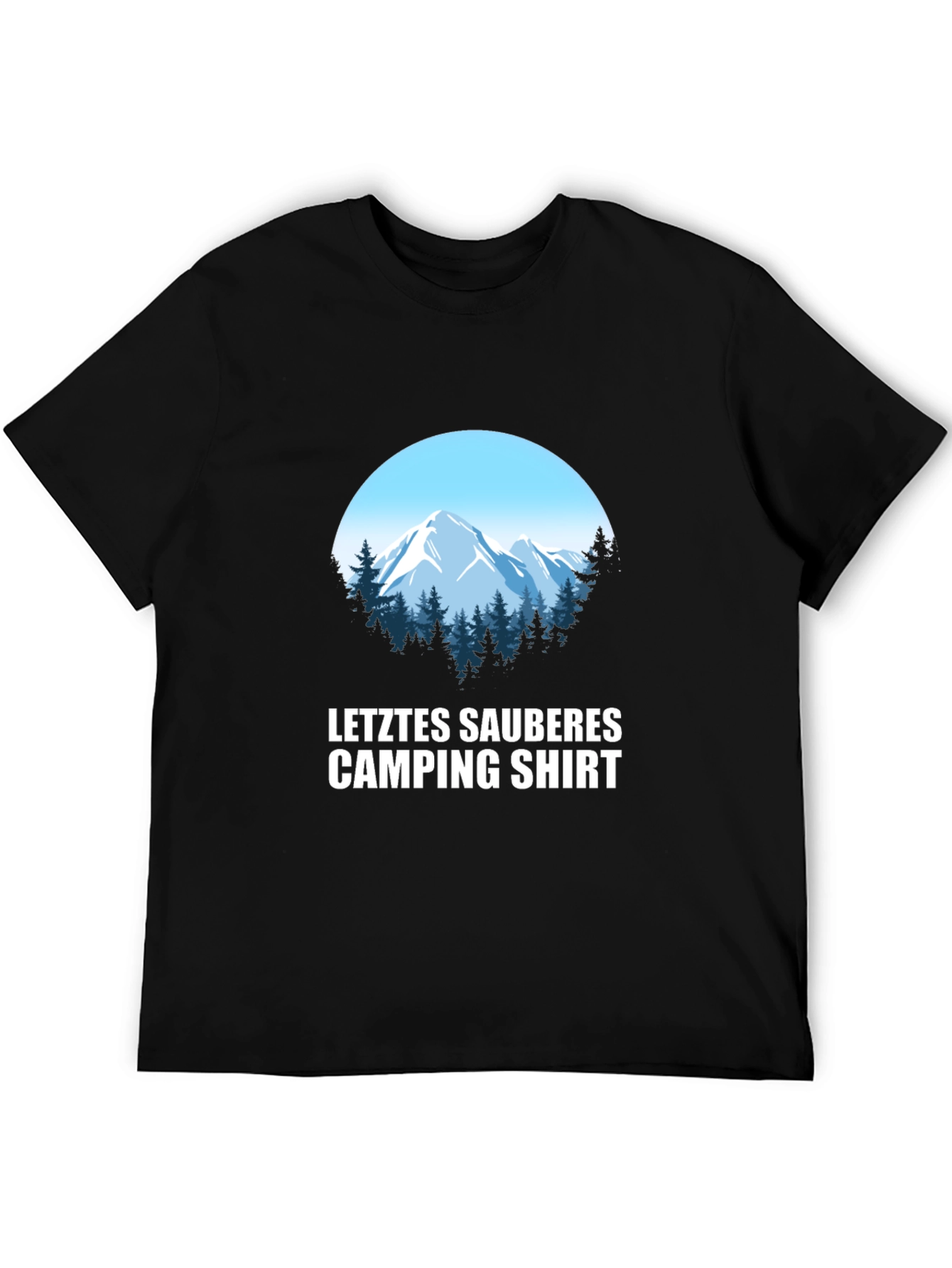 Last Clean Camping Shirt - Mountain Graphic Tee