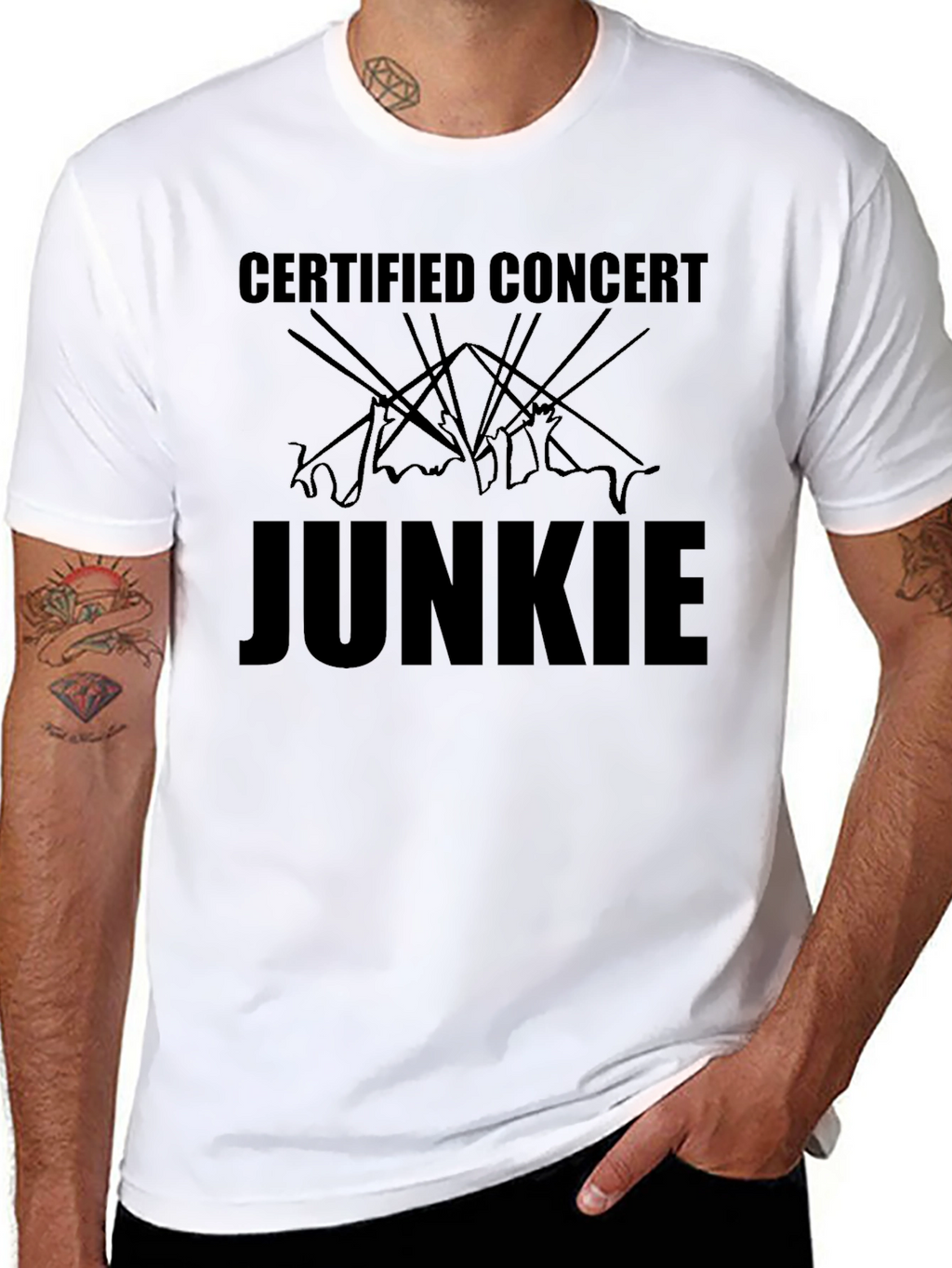Concert Junkie T-Shirt - Black