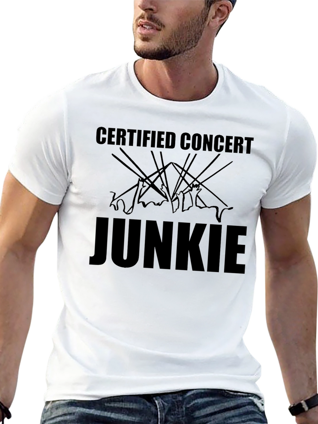 Concert Junkie T-Shirt - Black