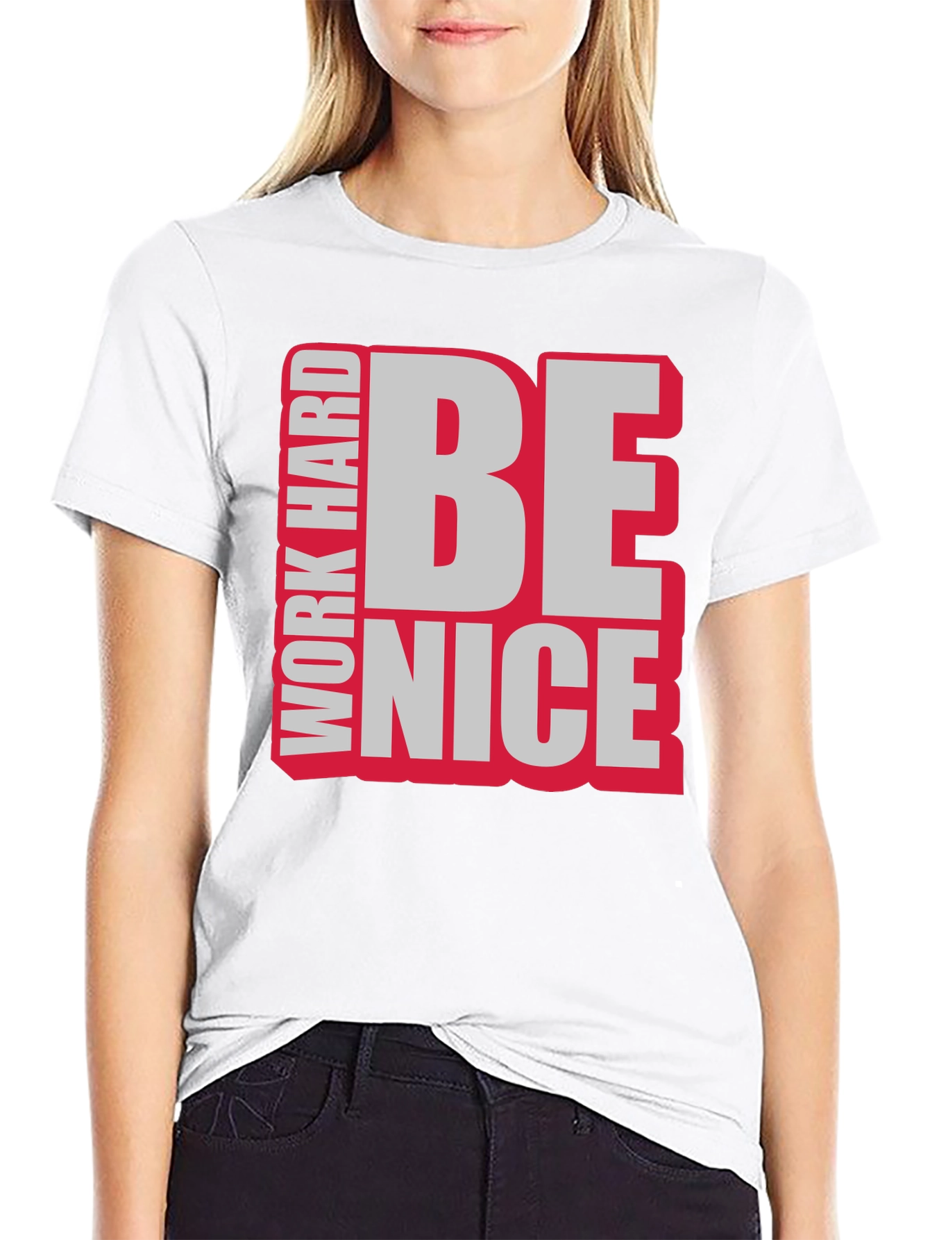 Work Hard Be Nice Graphic T-Shirt