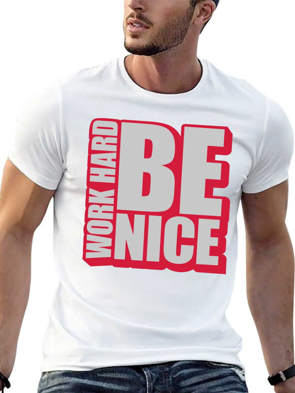 Work Hard Be Nice Graphic T-Shirt