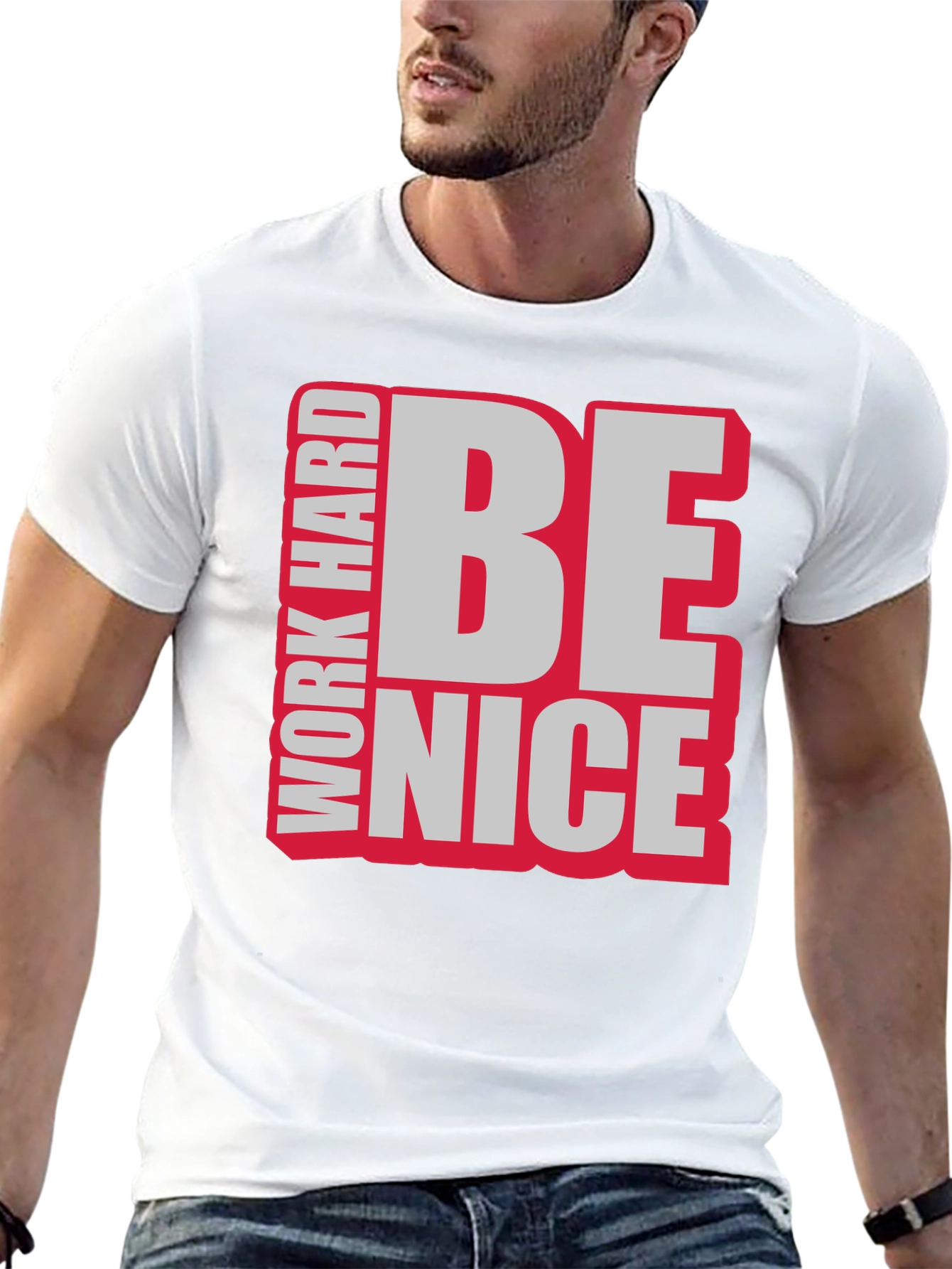 Work Hard Be Nice Graphic T-Shirt