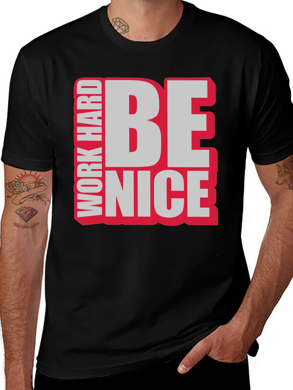 Work Hard Be Nice Graphic T-Shirt