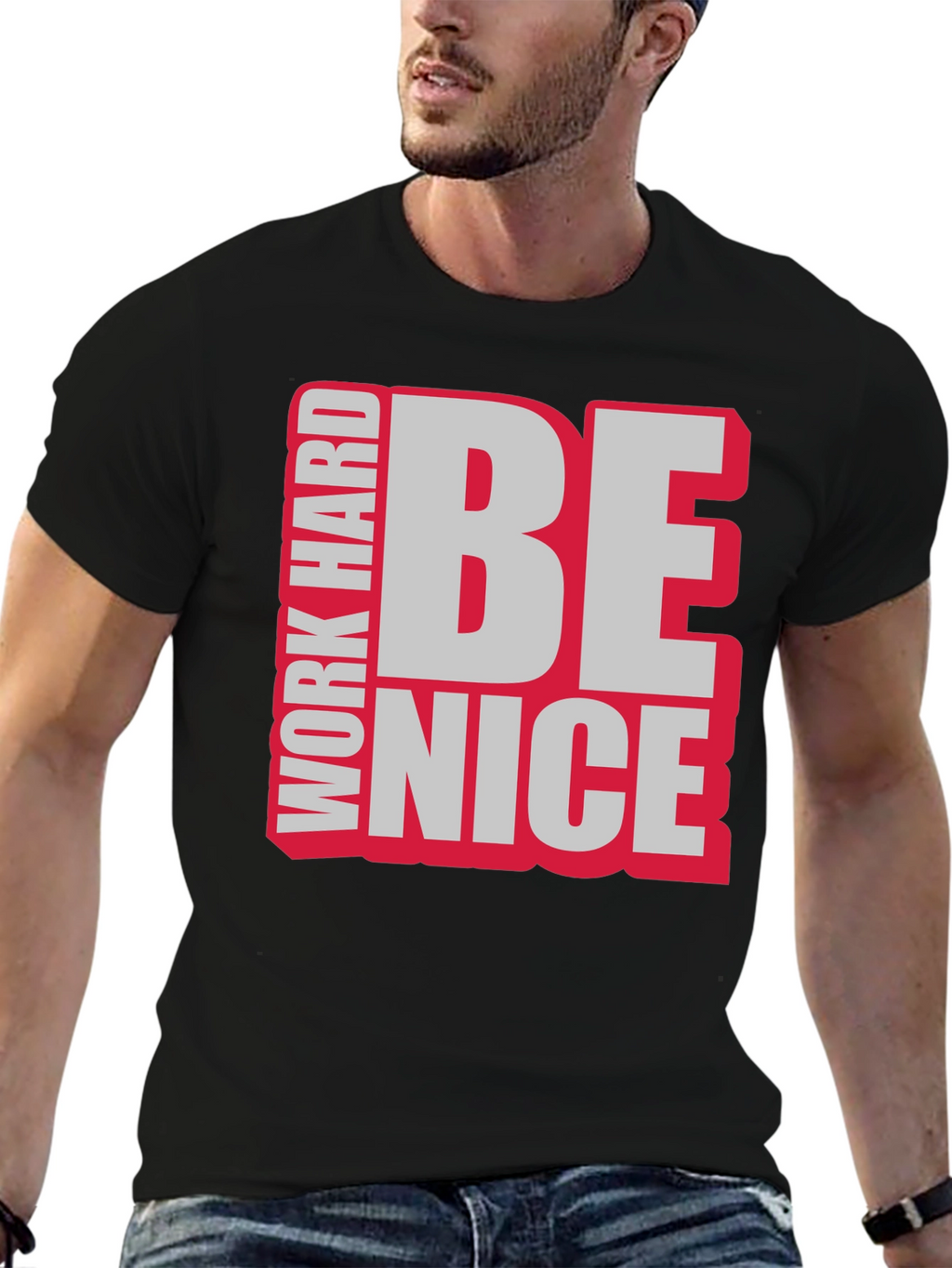 Work Hard Be Nice Graphic T-Shirt