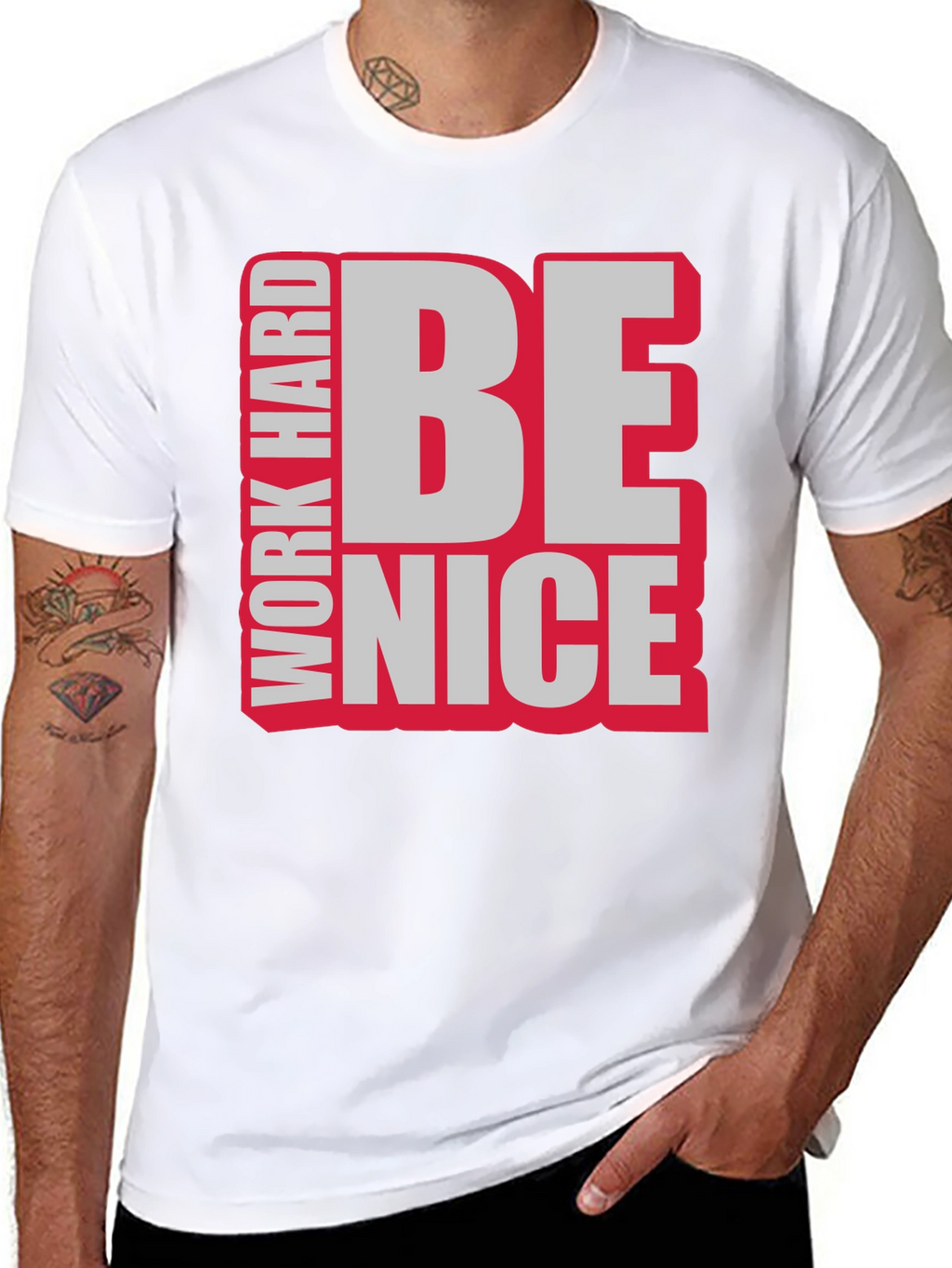 Work Hard Be Nice Graphic T-Shirt