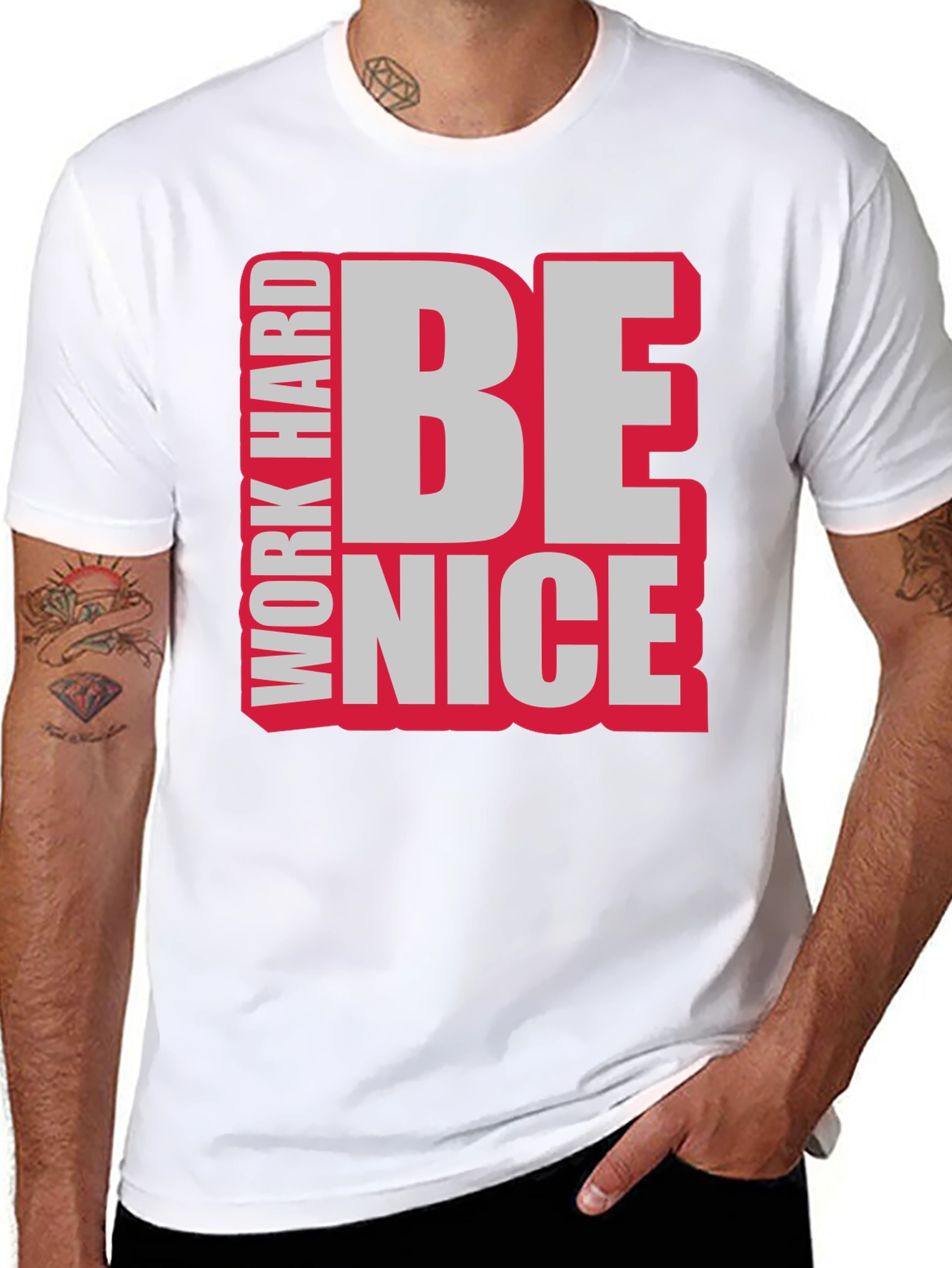 Work Hard Be Nice Graphic T-Shirt